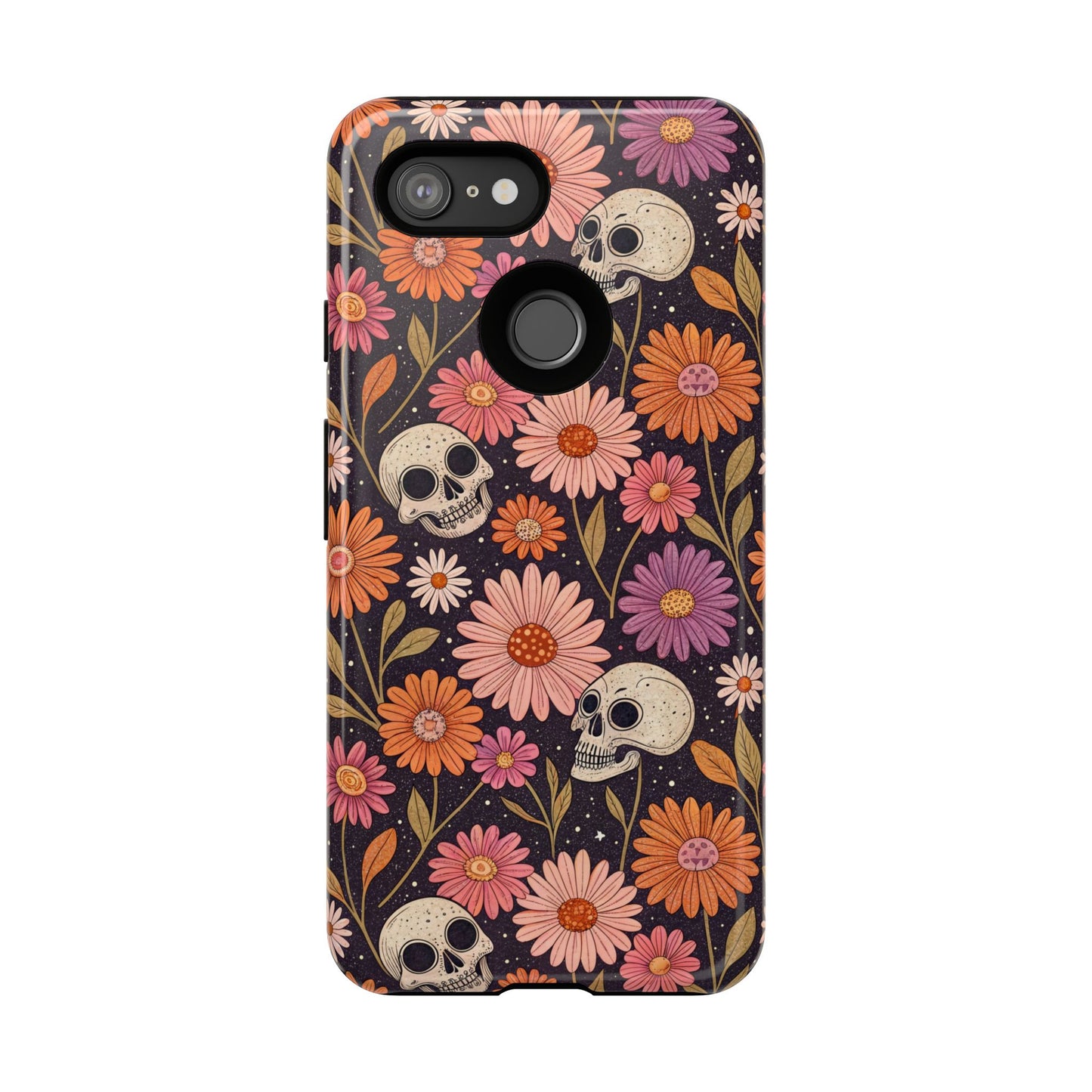 Skulls & Fall Florals Google Pixel Case