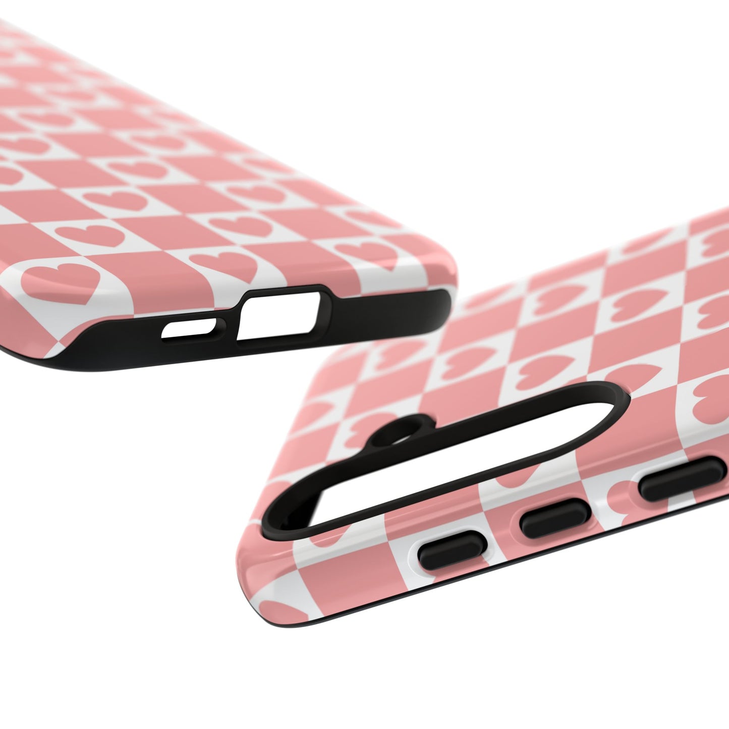 Pink Heart Checkerboard Samsung Case