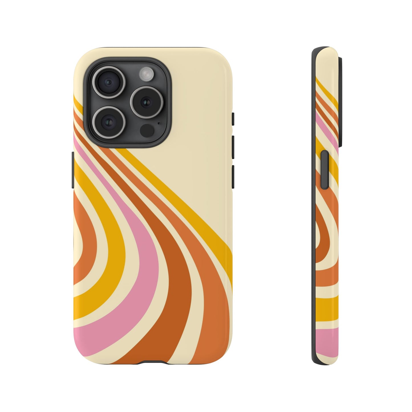 Retro Wave Swirl iPhone Case