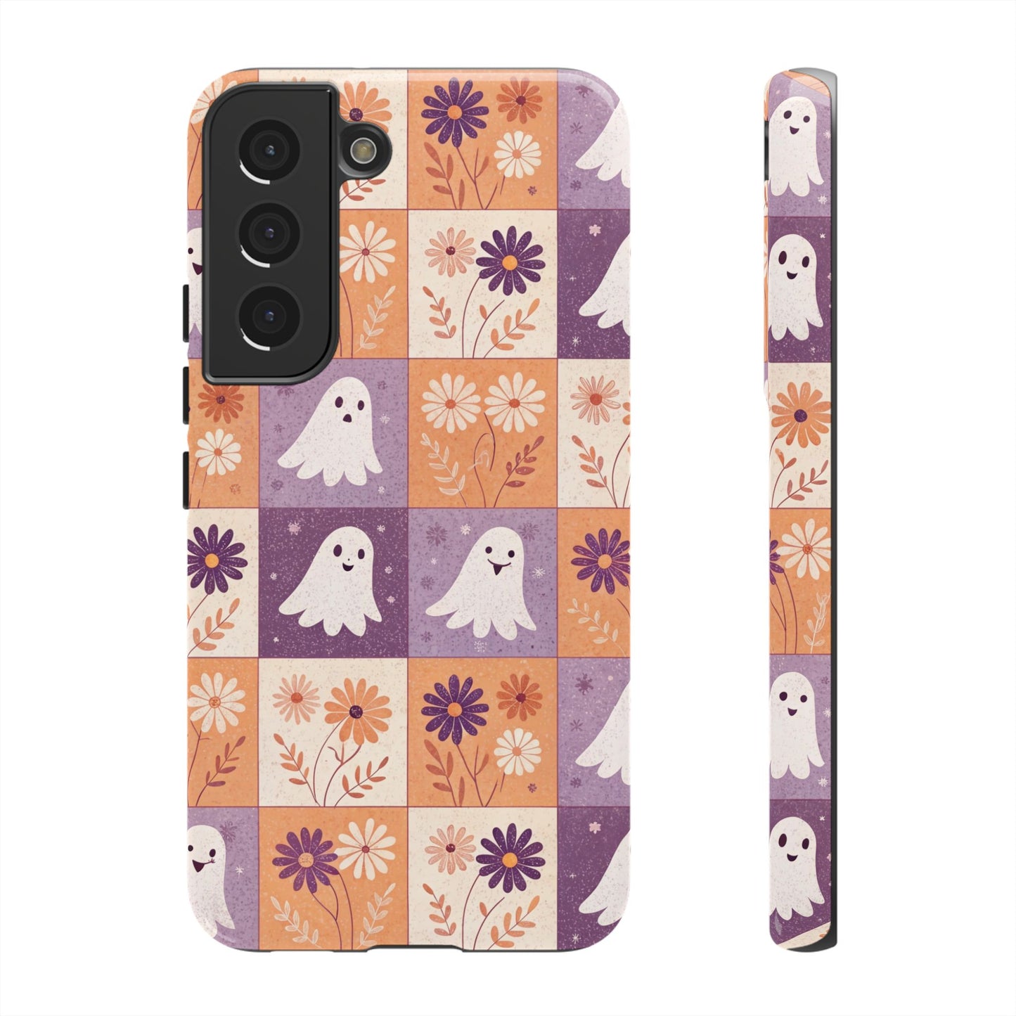 Ghost Floral Checkerboard Samsung Case