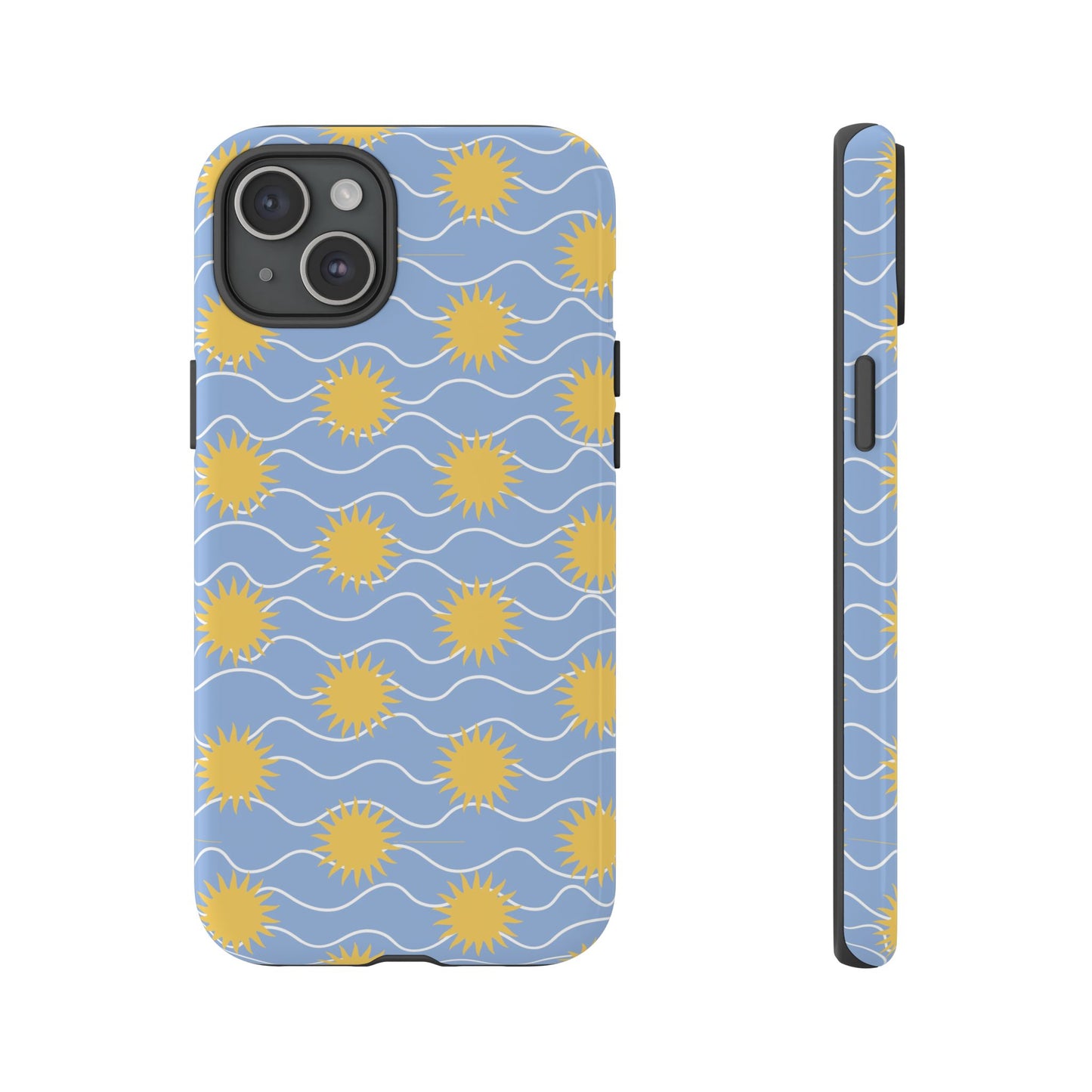 Sunny Waves Blue iPhone Case
