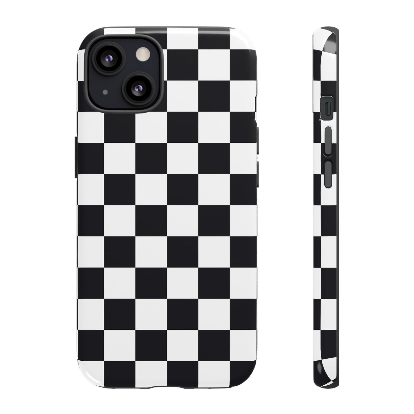 Black & White Checkerboard iPhone Case