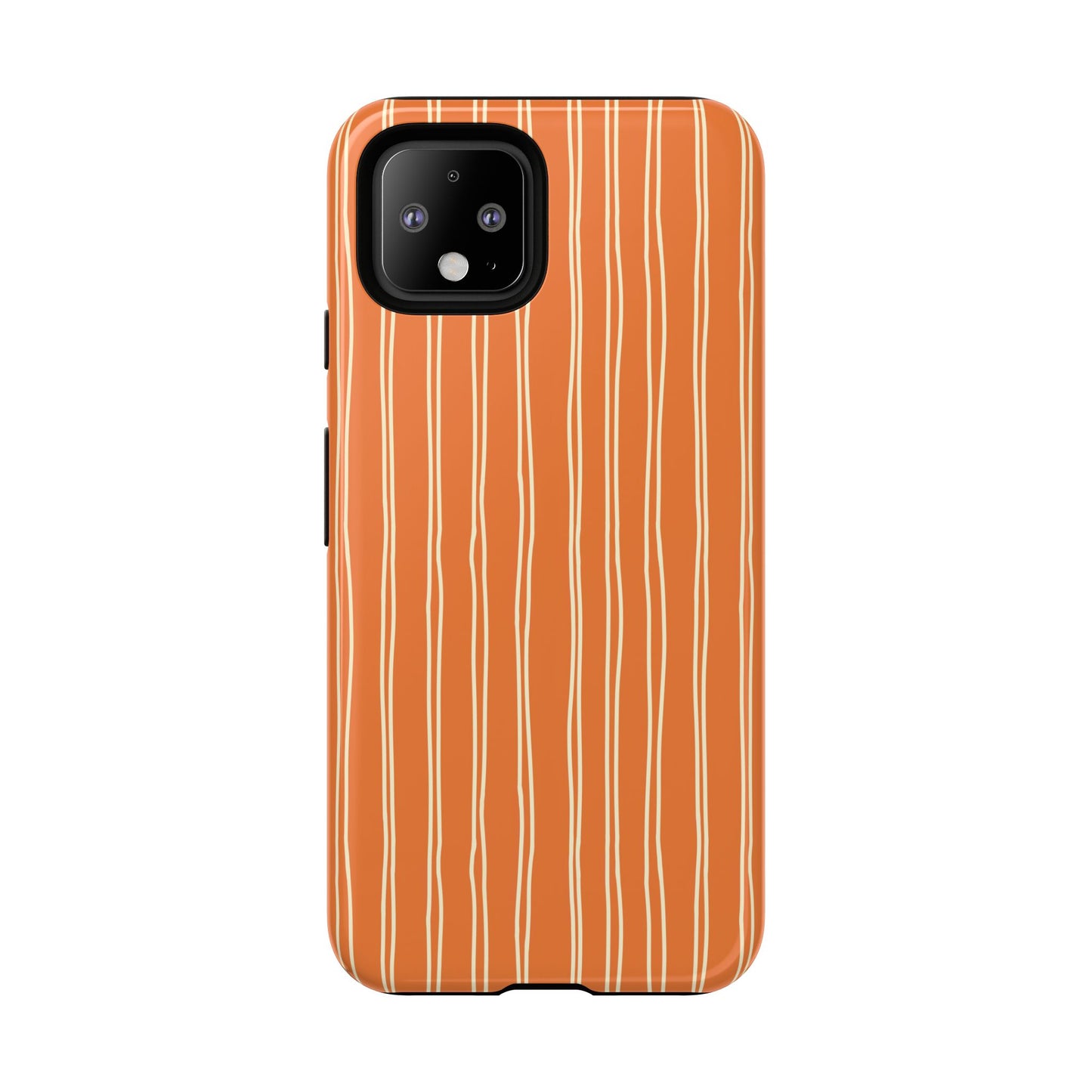 Orange Vertical Stripe Phone Google Pixel Case