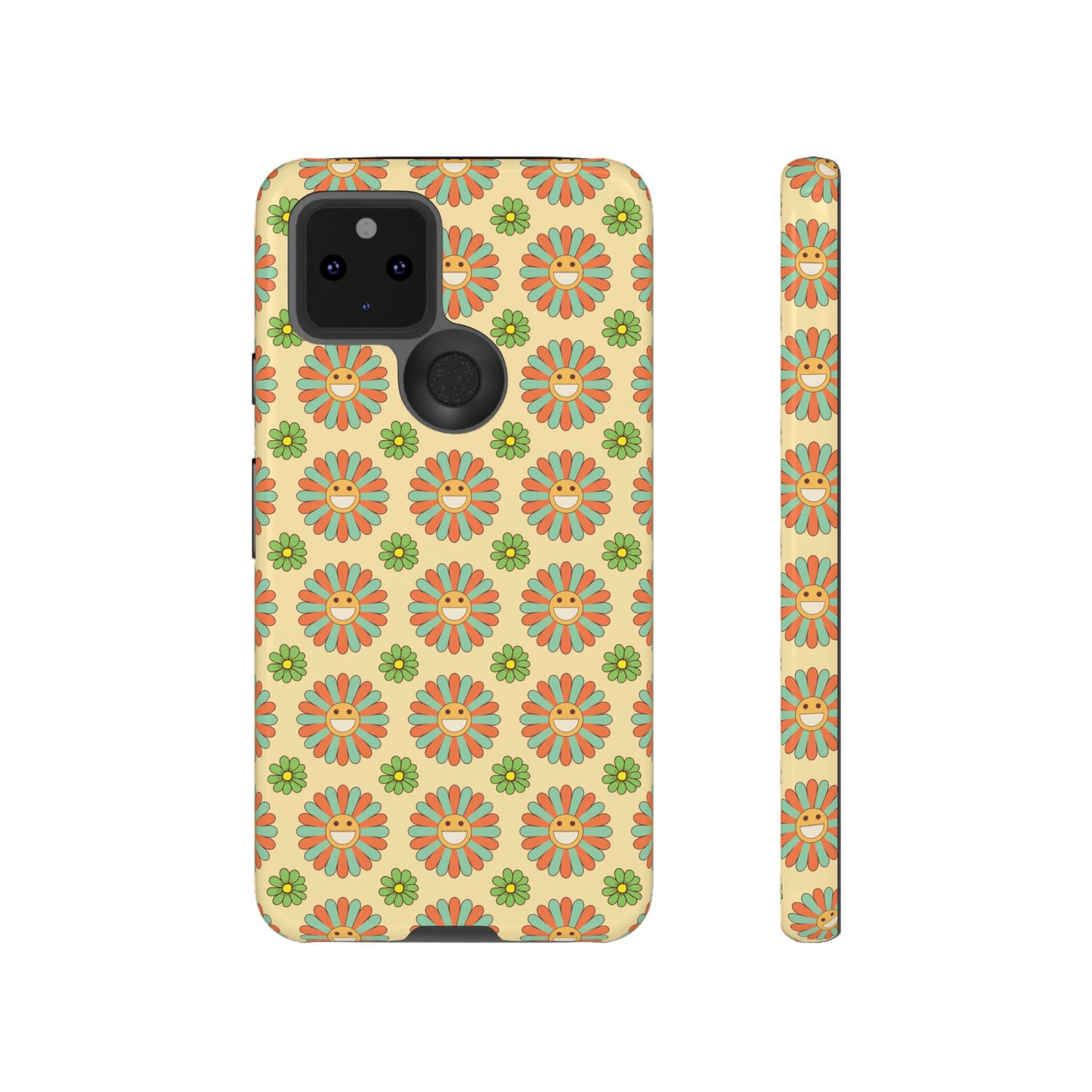Smiley Retro Floral Google Pixel Case