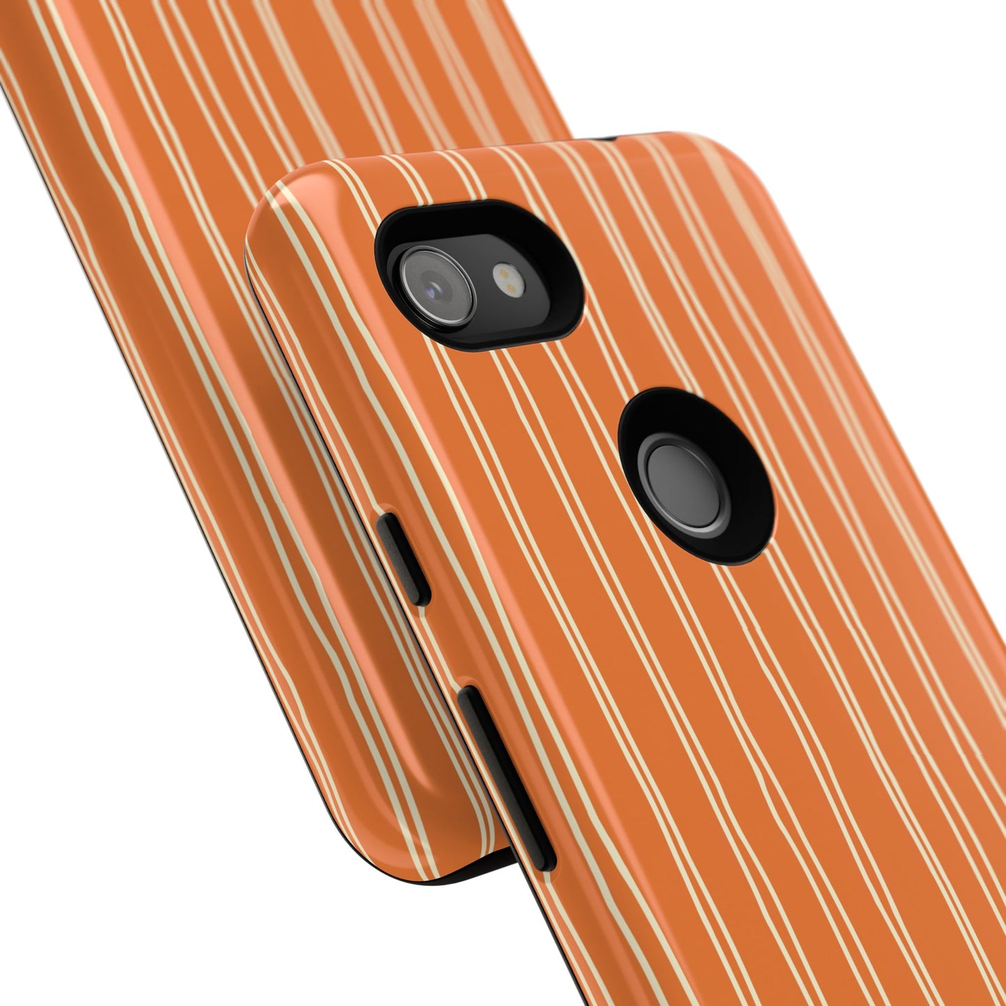 Orange Vertical Stripe Phone Google Pixel Case