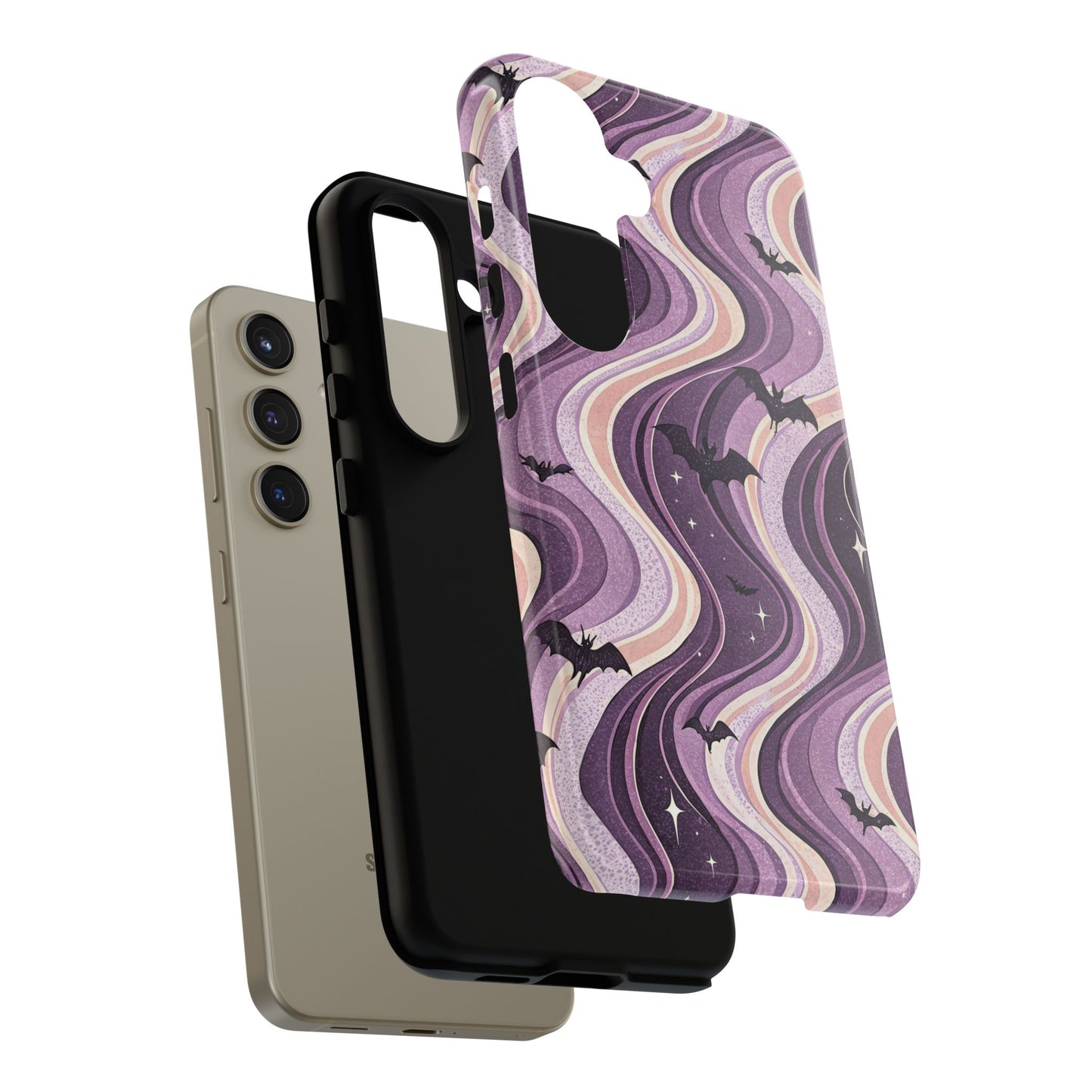 Retro Bats & Swirls Samsung Case