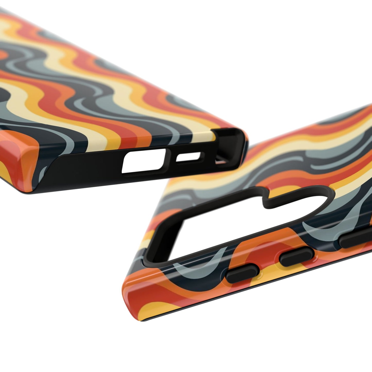 Retro Wavy Stripe Samsung Phone Case