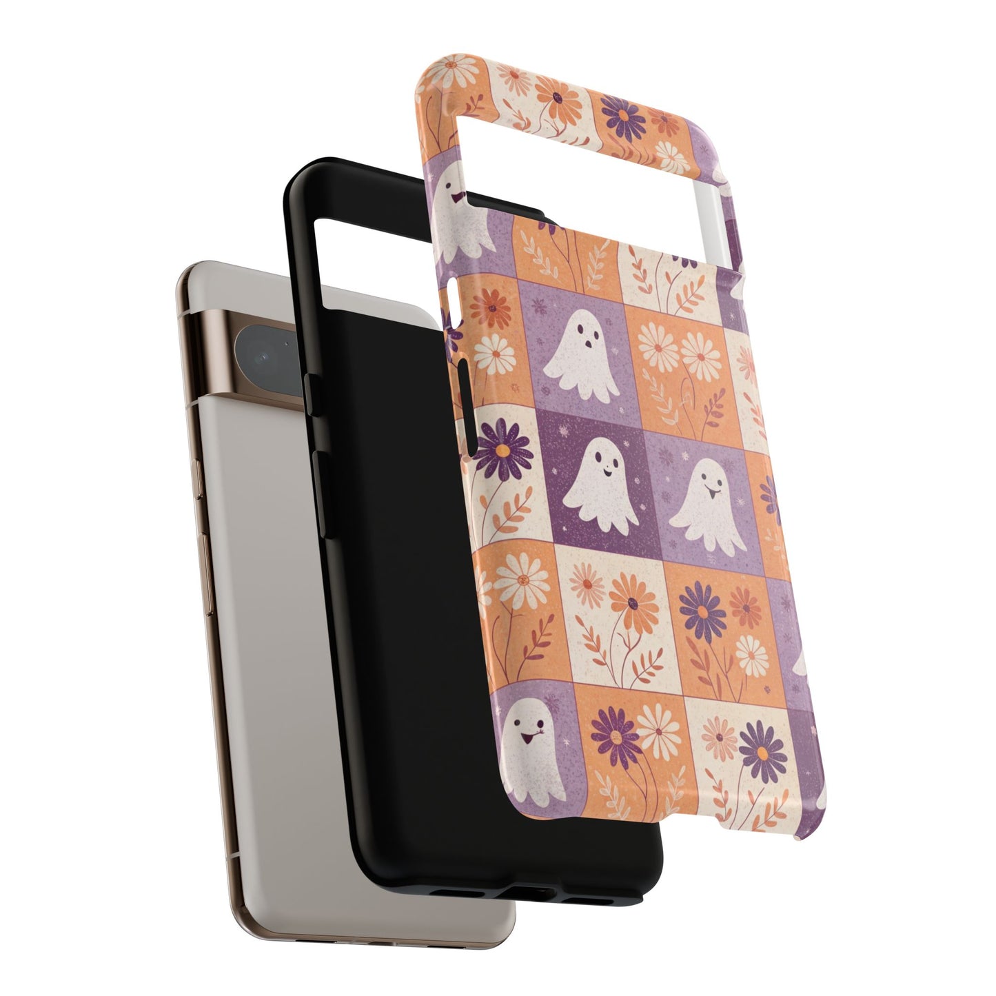 Ghost Floral Checkerboard Google Pixel Case