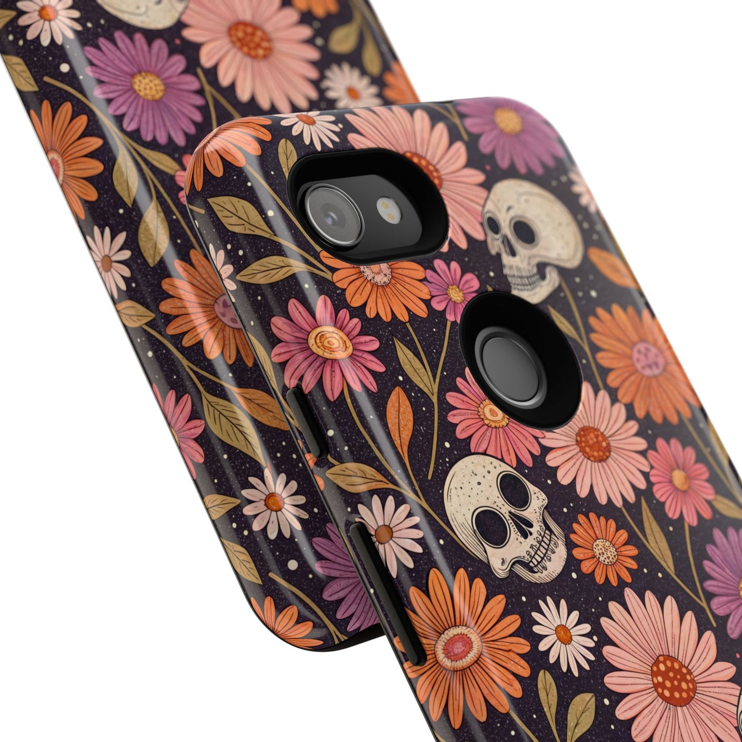 Skulls & Fall Florals Google Pixel Case