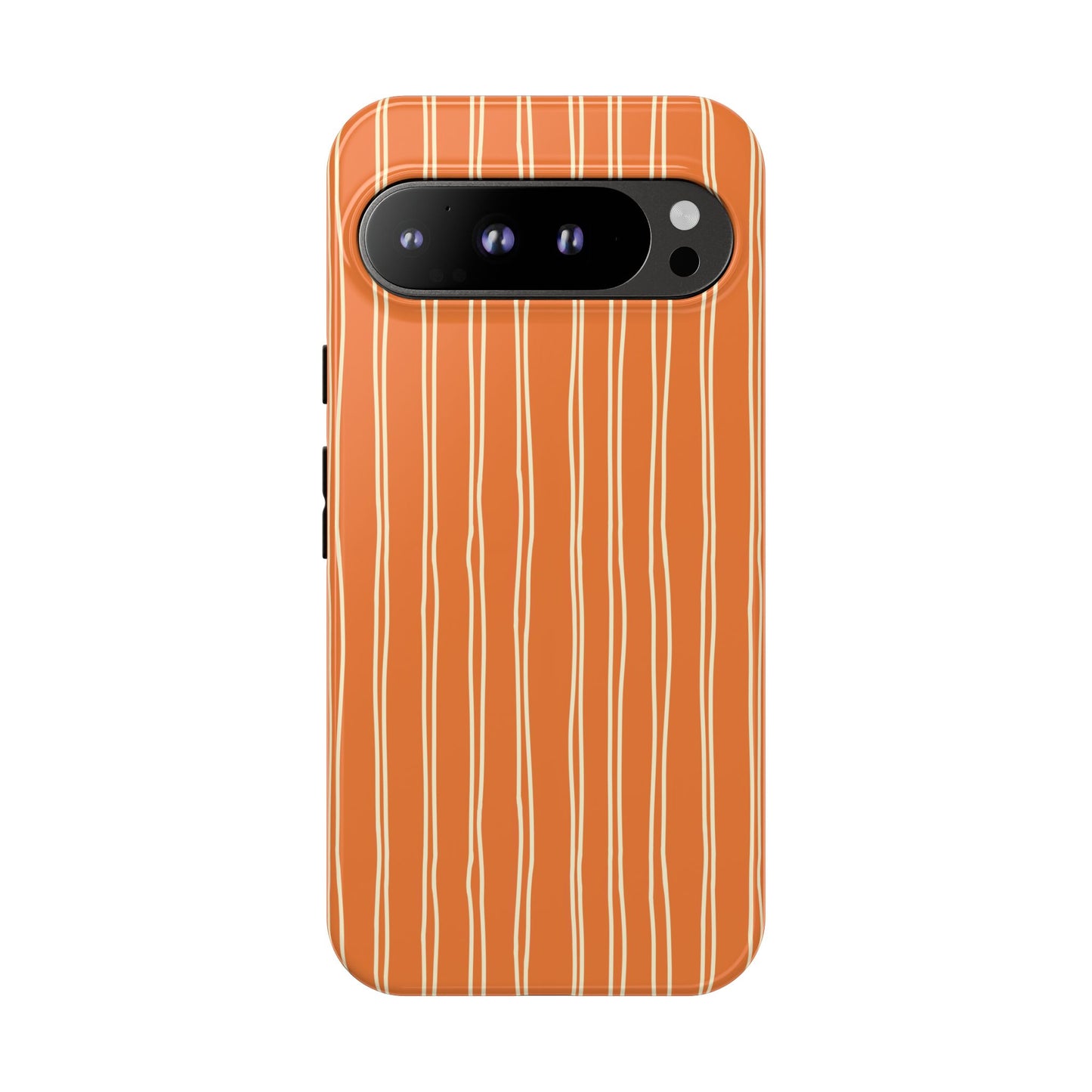 Orange Vertical Stripe Phone Google Pixel Case