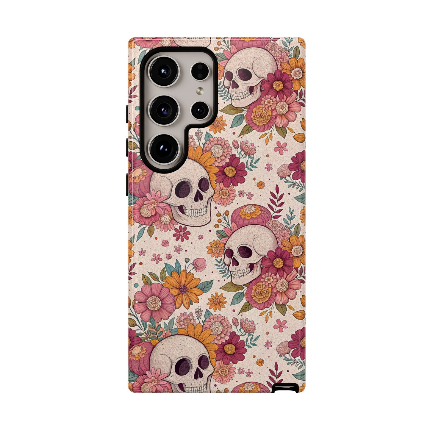 Floral Skull Samsung Case