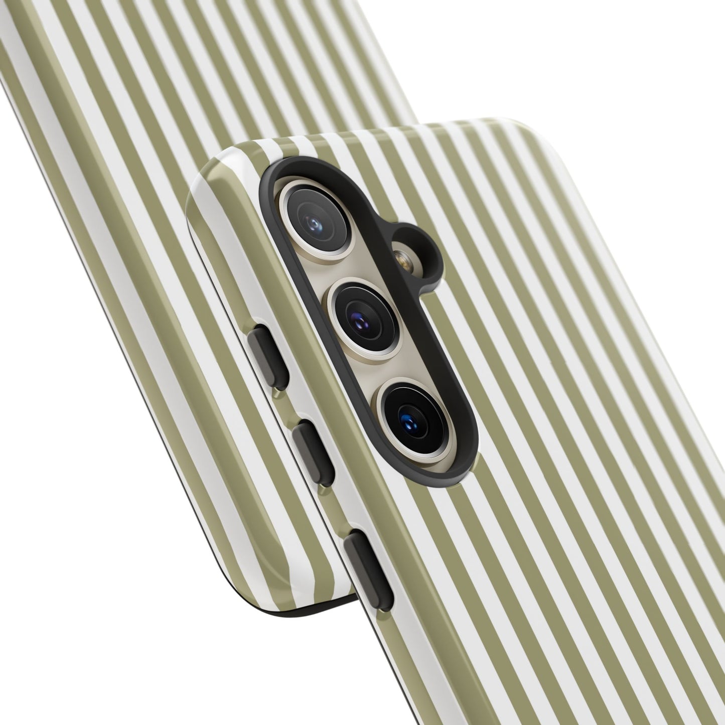Sage & White Stripe Samsung Case