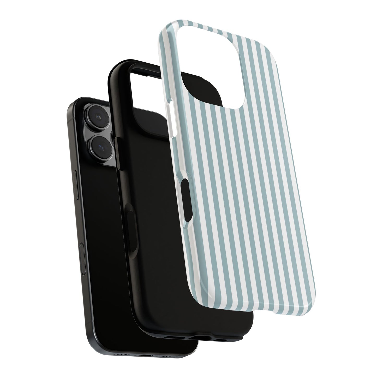 Blue & White Stripe iPhone Case