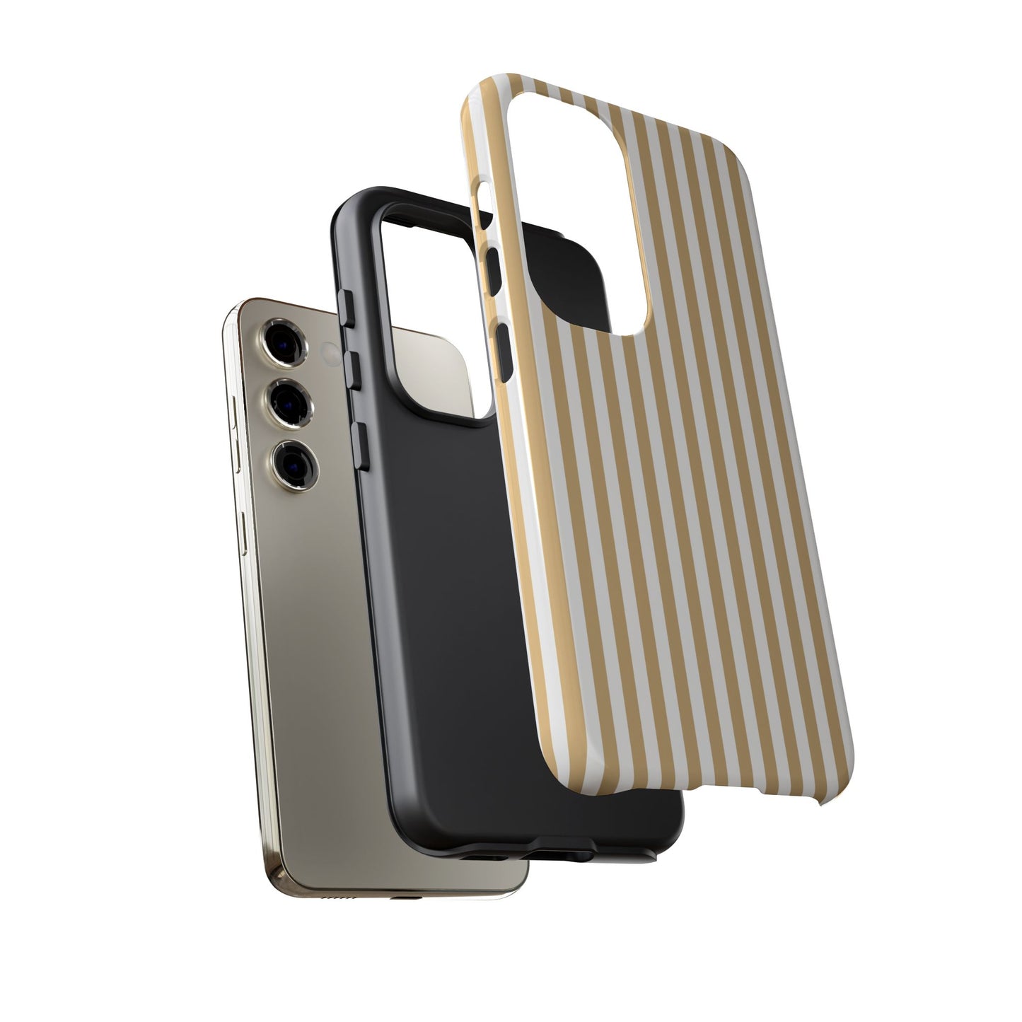 Yellow & White Stripe Samsung Case