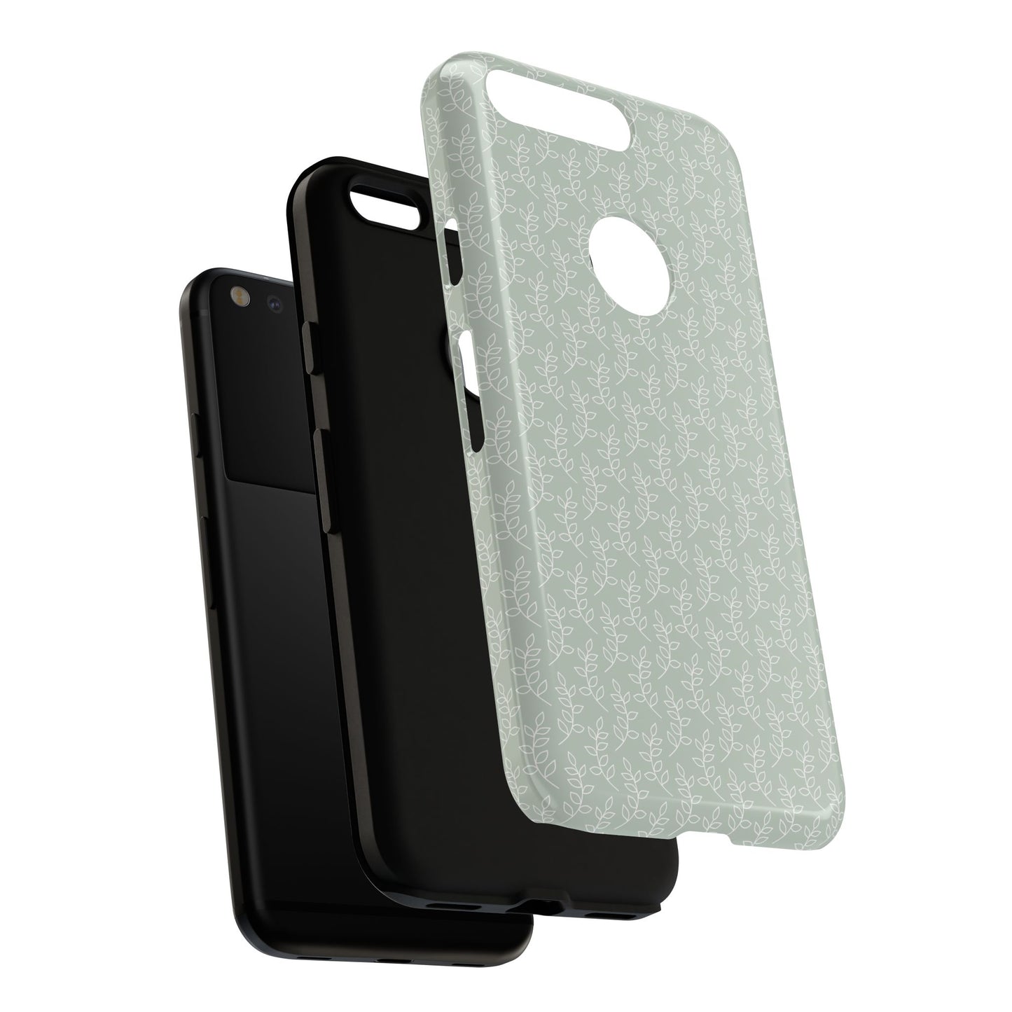 Minimal Leaf Print Google Pixel Case