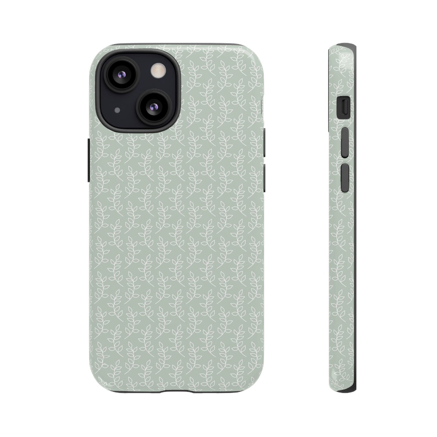 Minimal Leaf Print iPhone Case