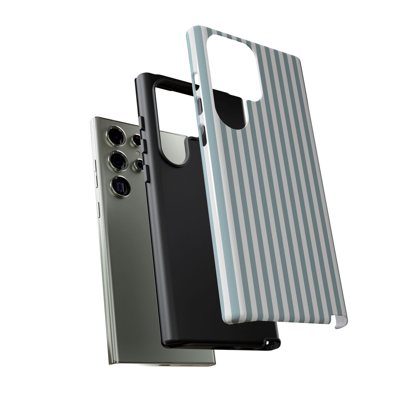 Blue & White Stripe Samsung Case