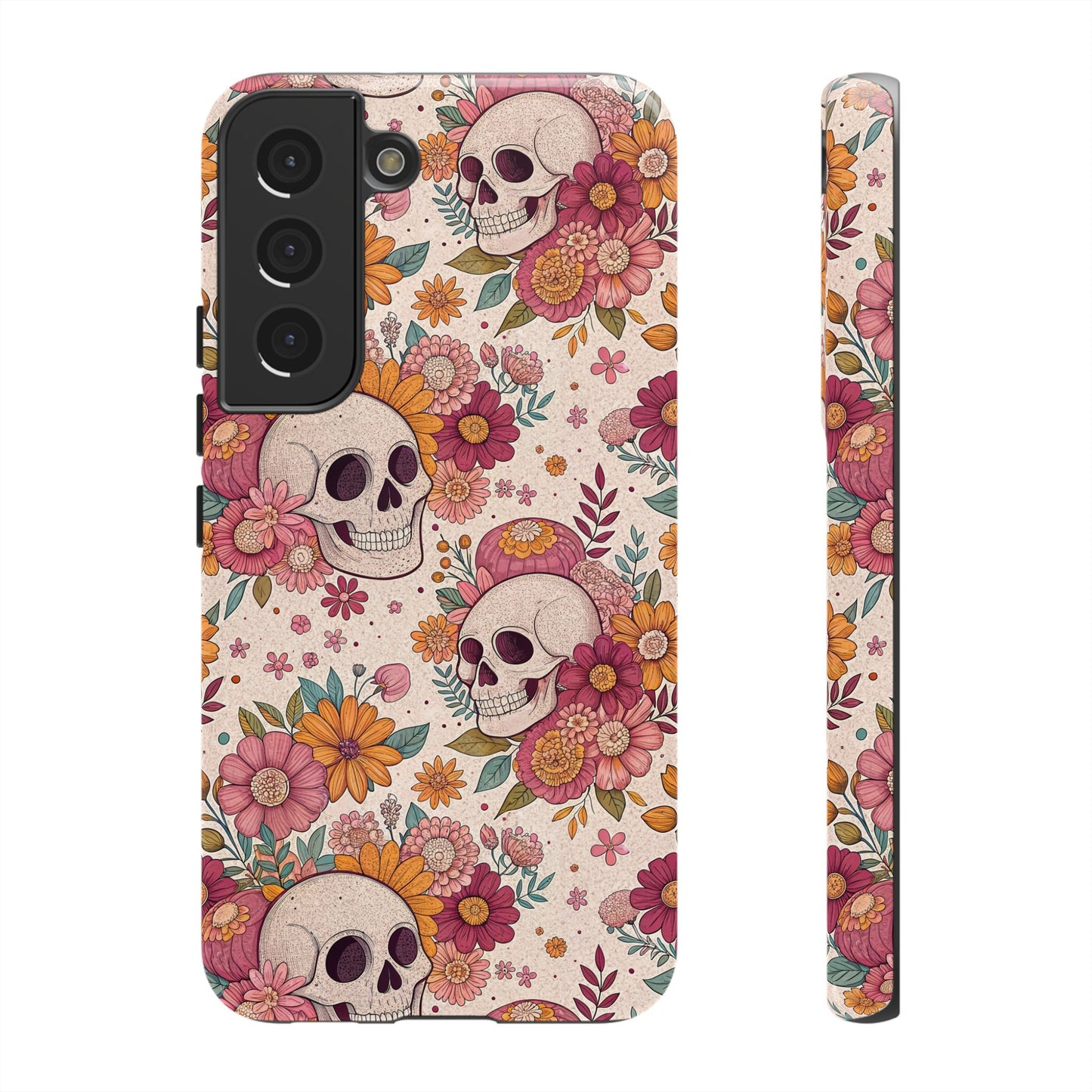 Floral Skull Samsung Case