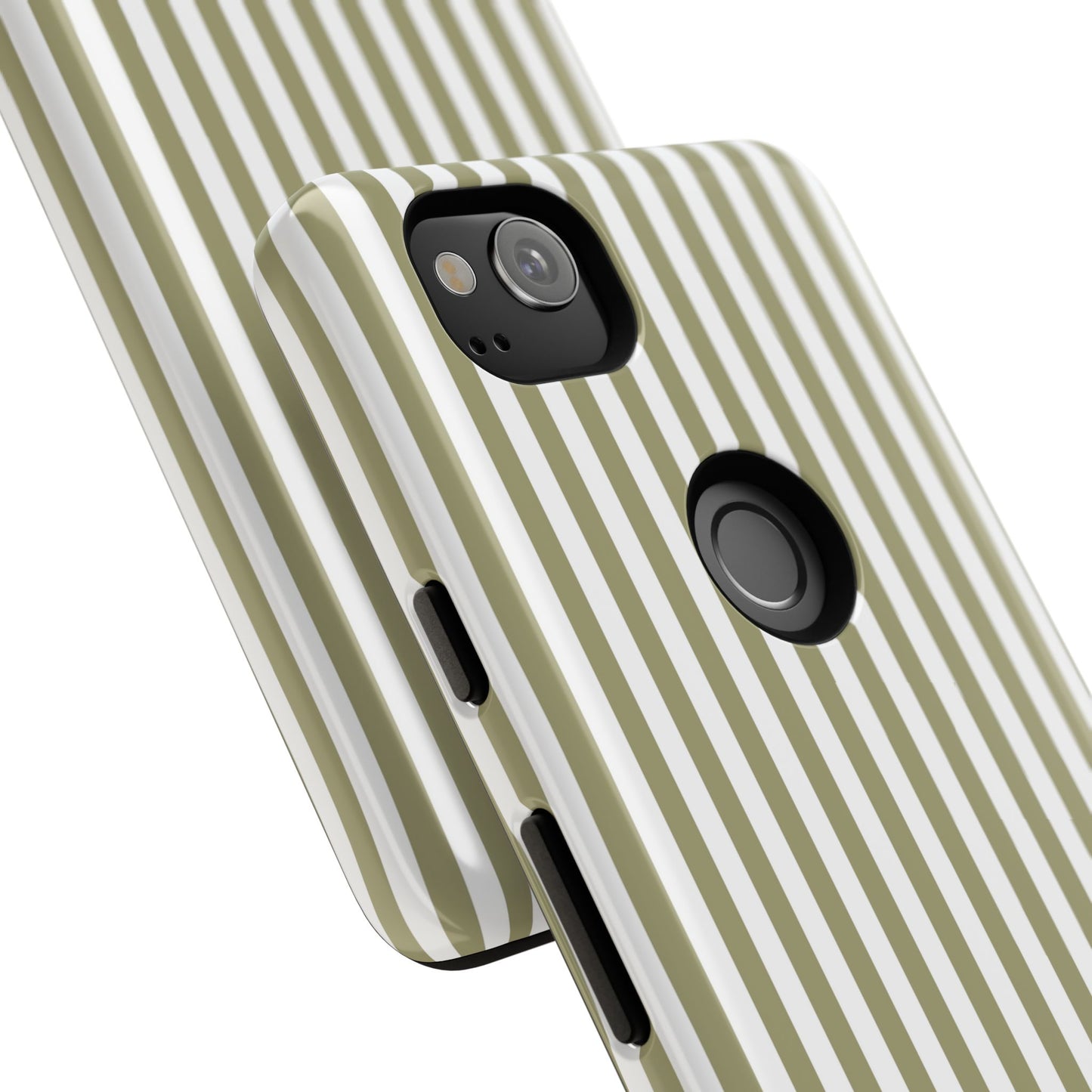 Sage & White Stripe Google Pixel Case
