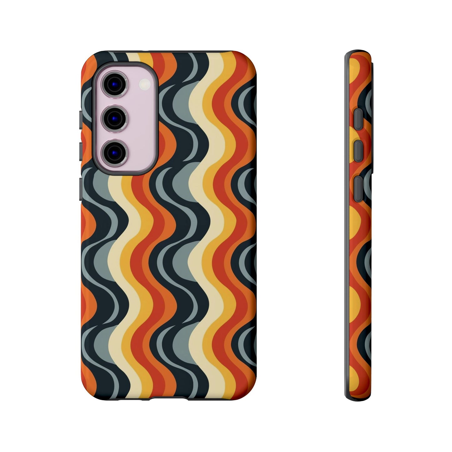Retro Wavy Stripe Samsung Phone Case