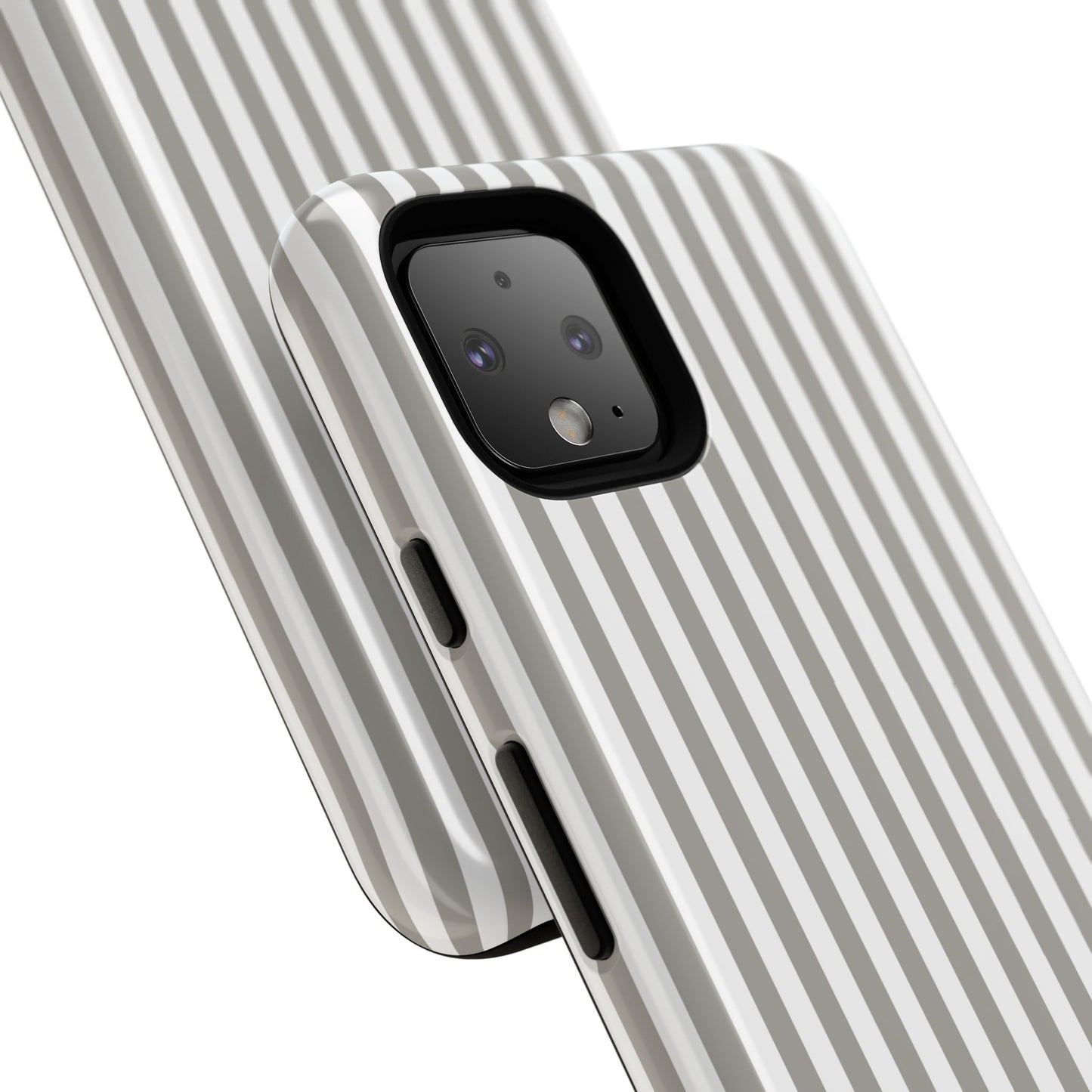 Gray & White Stripe Google Pixel Case