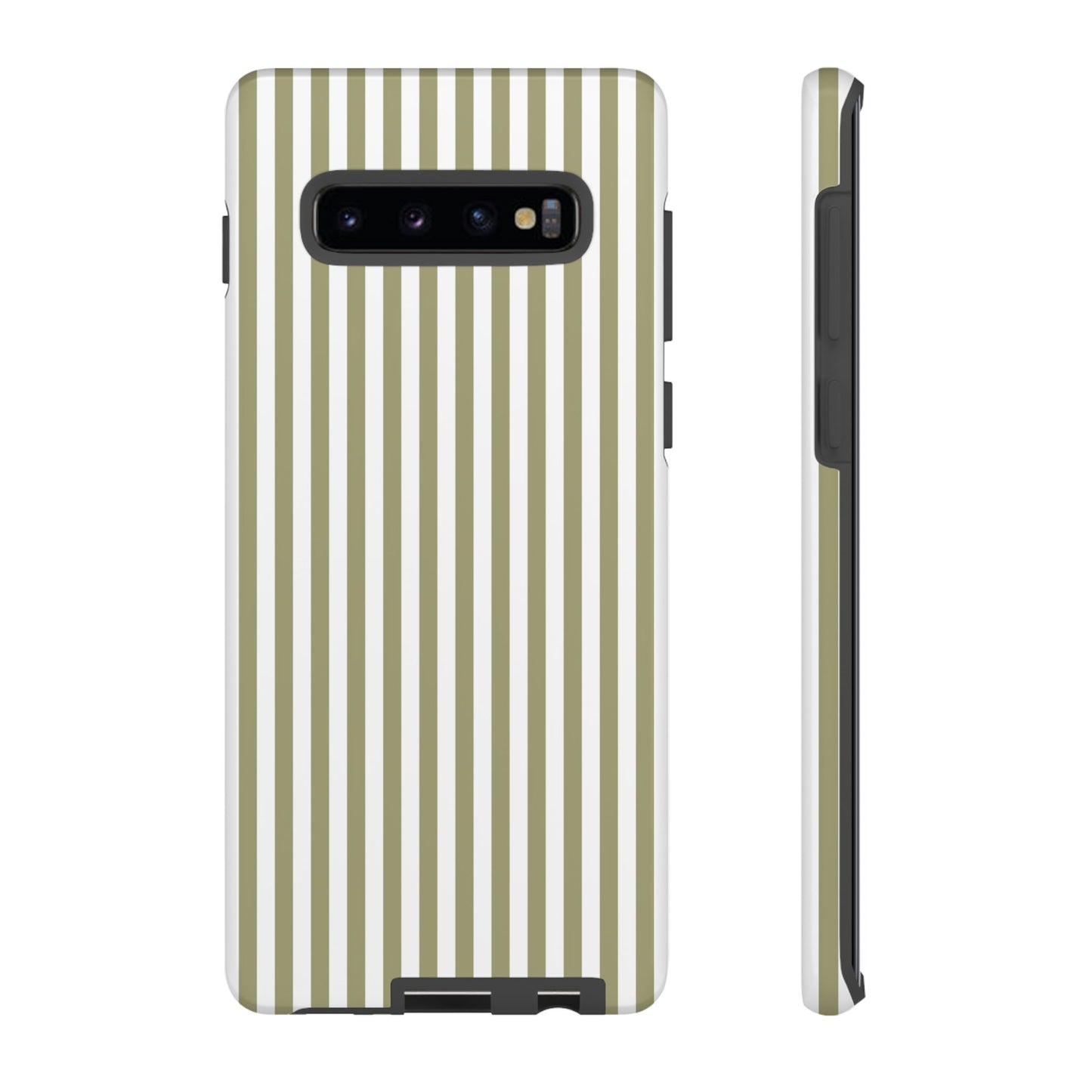 Sage & White Stripe Samsung Case