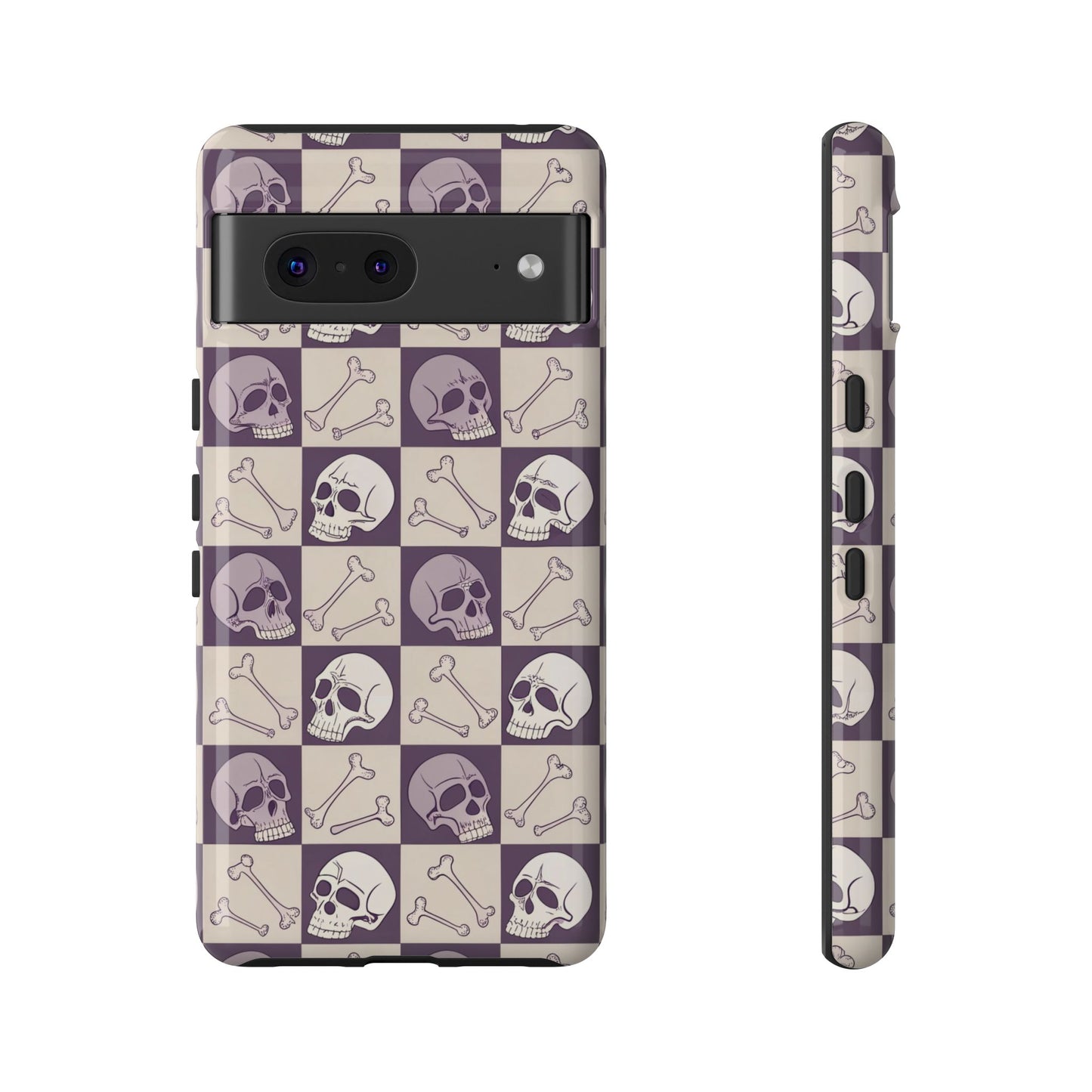 Skull & Bones Checkered Google Pixel Case