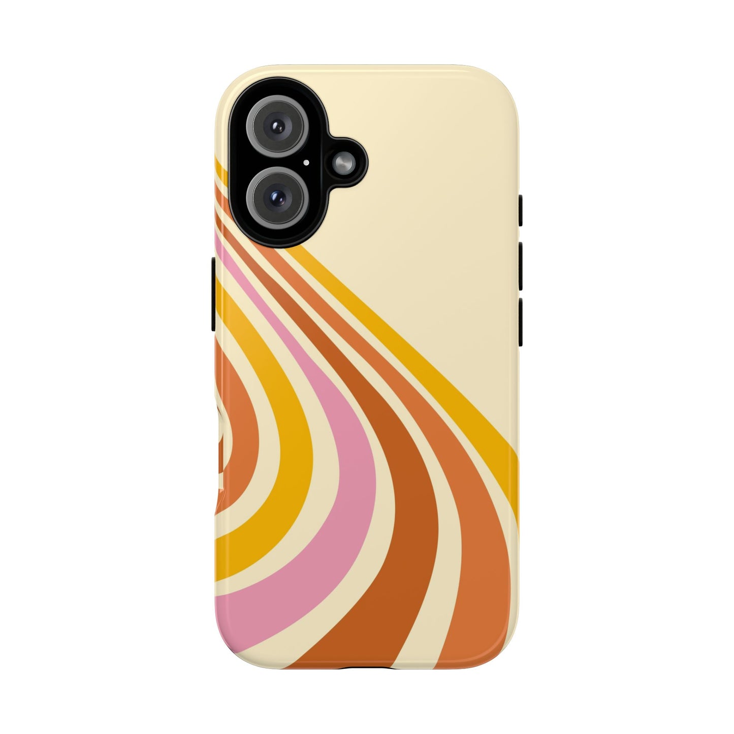 Retro Wave Swirl iPhone Case