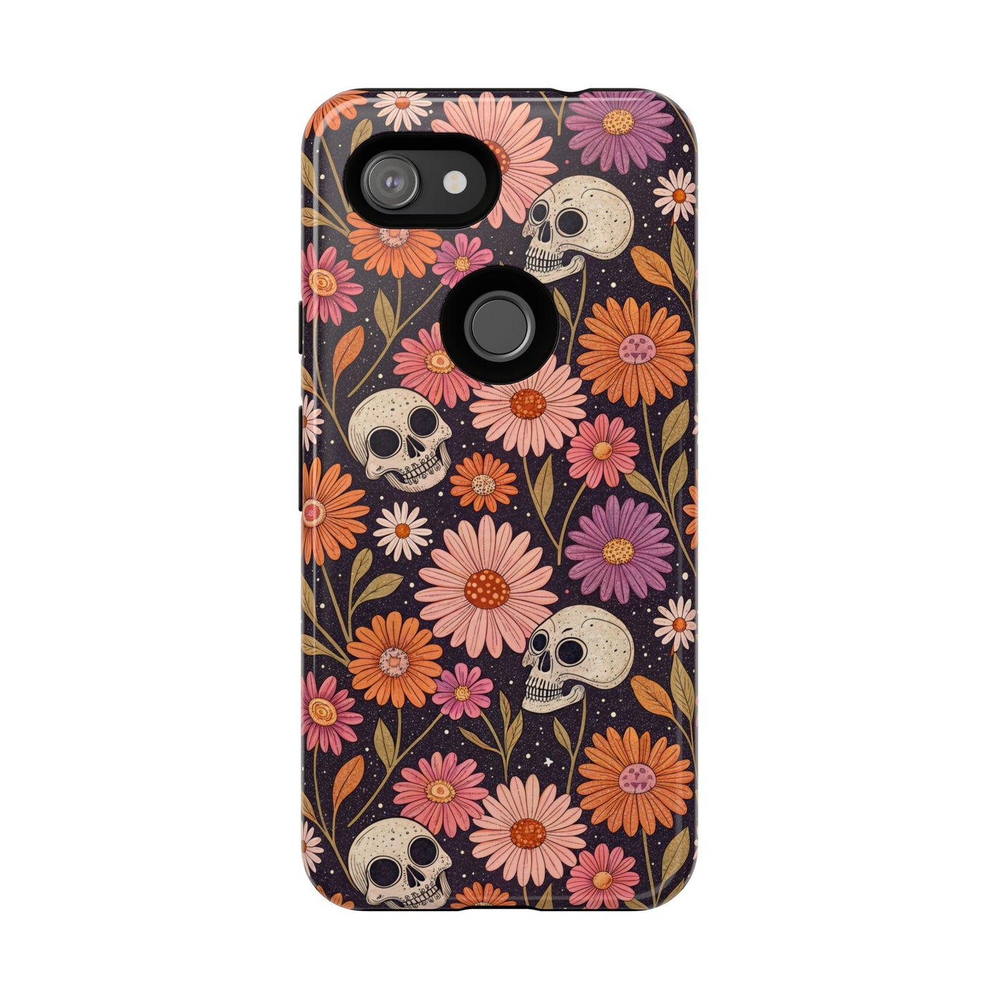 Skulls & Fall Florals Google Pixel Case