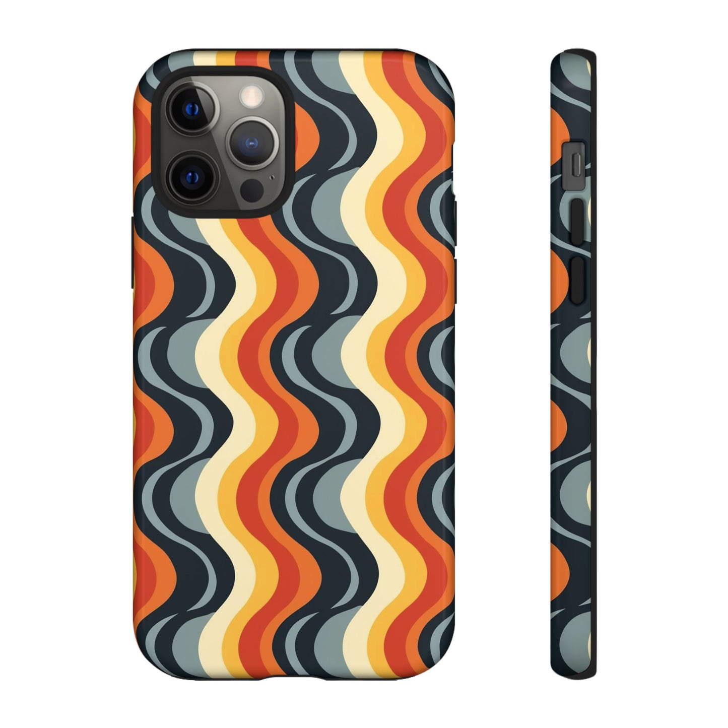 Retro Wavy Stripe iPhone Case