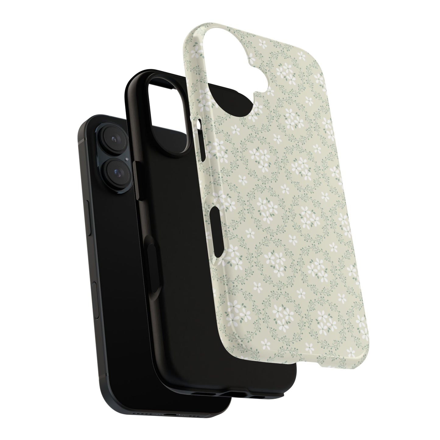 Vintage Daisy Wreath iPhone Case