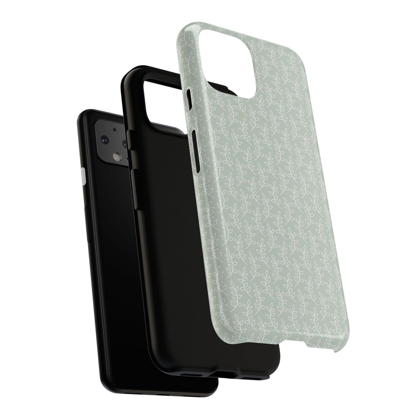 Minimal Leaf Print Google Pixel Case