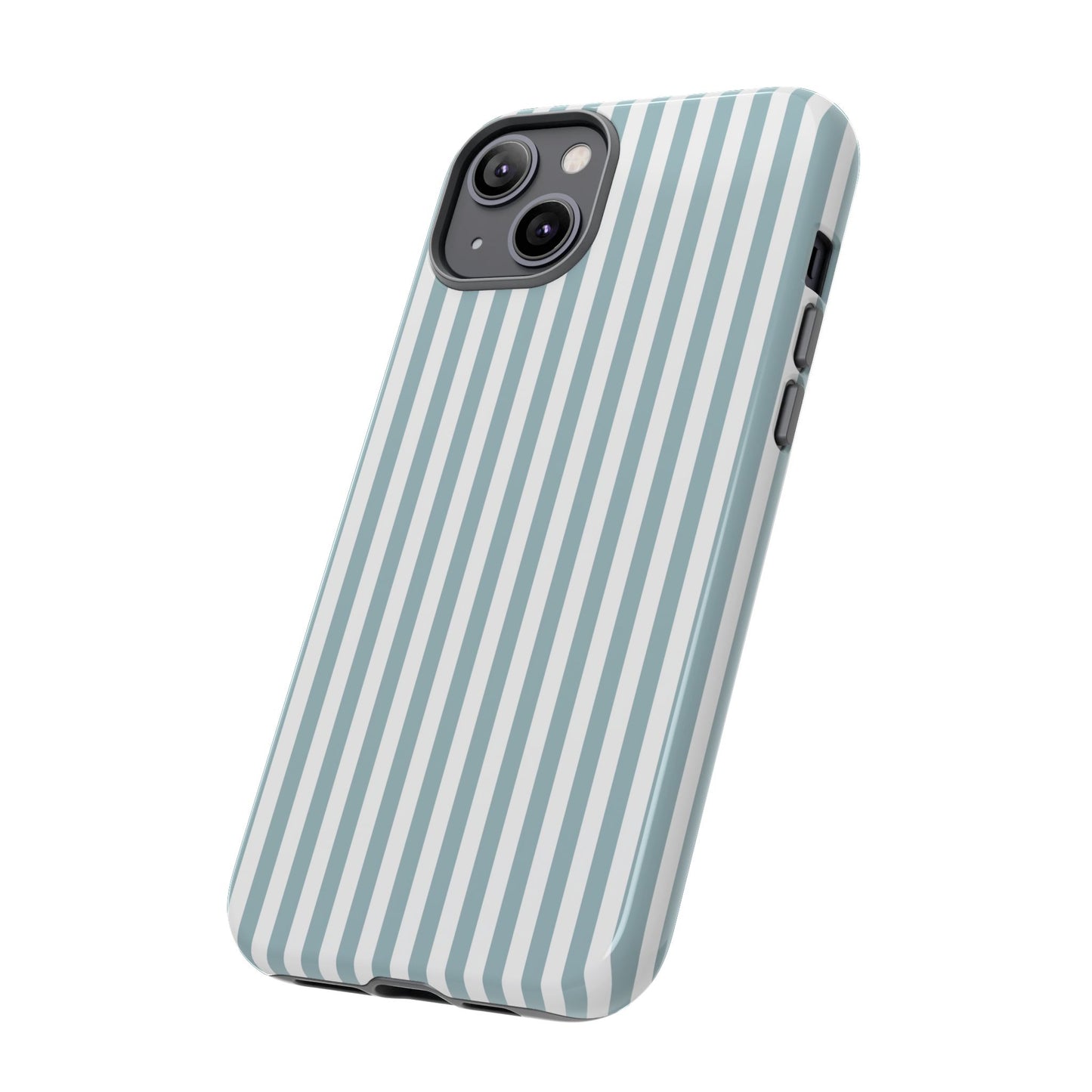 Blue & White Stripe iPhone Case