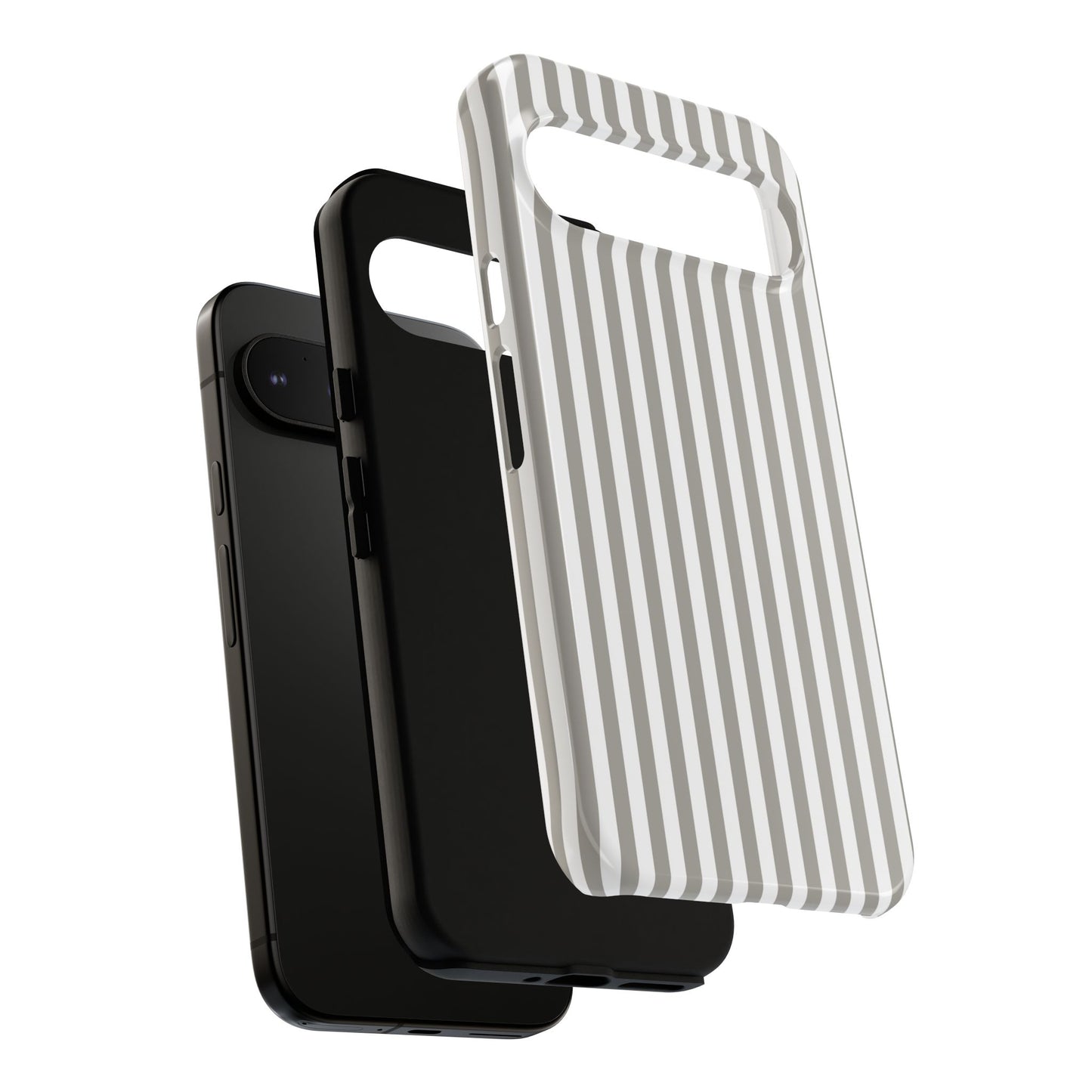 Gray & White Stripe Google Pixel Case
