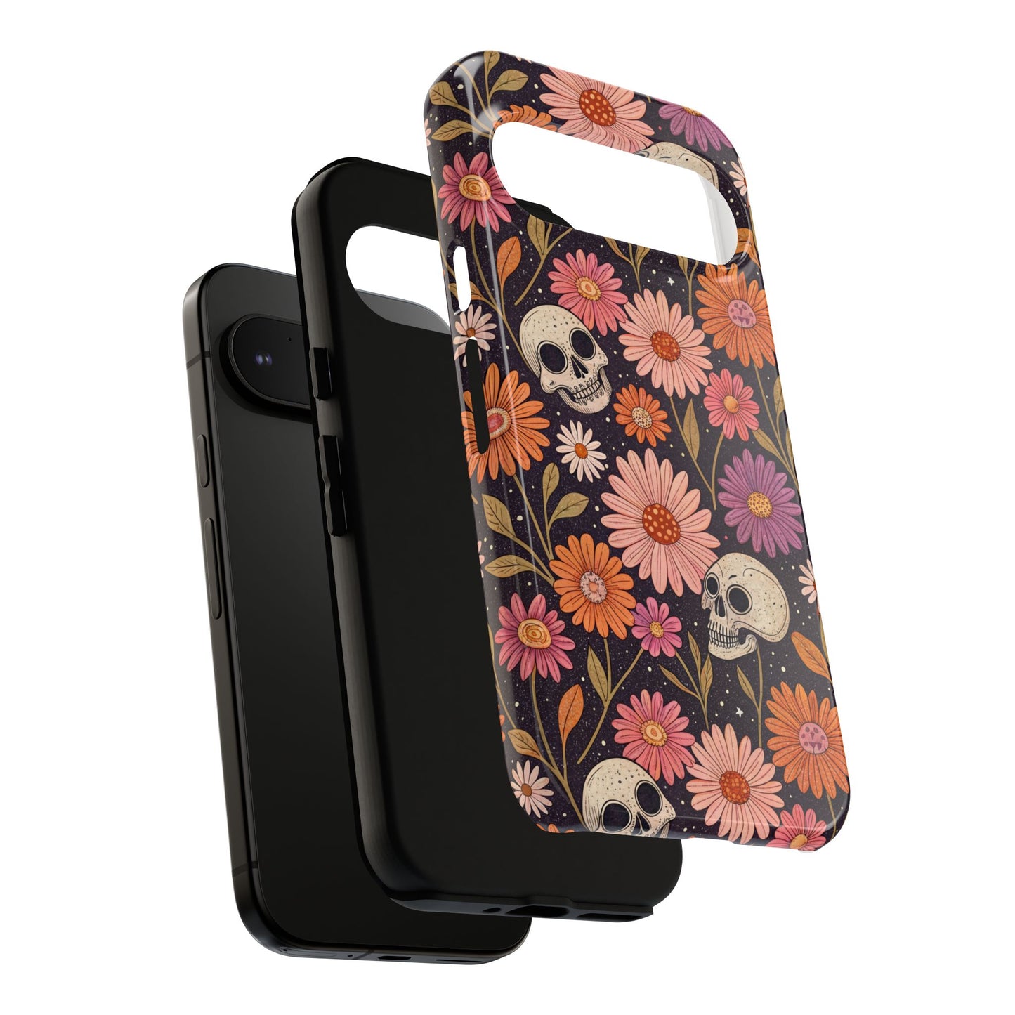 Skulls & Fall Florals Google Pixel Case