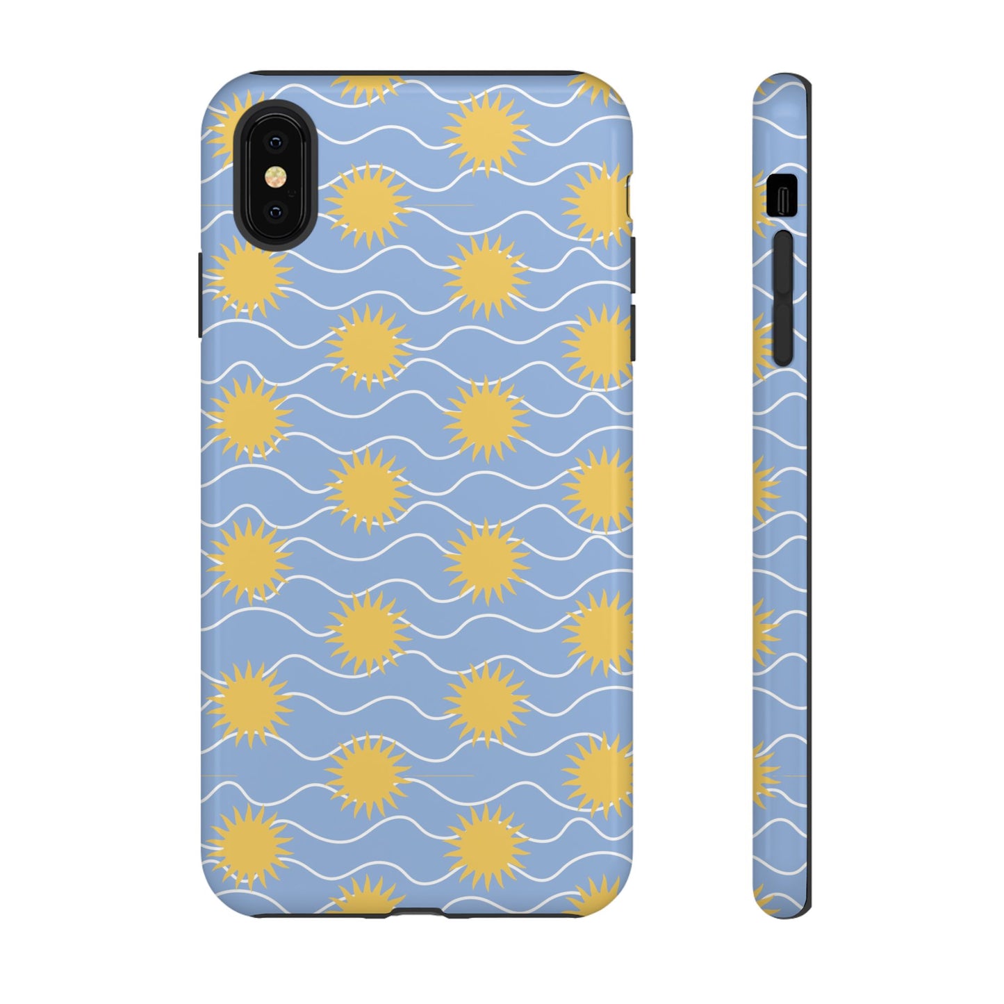 Sunny Waves Blue iPhone Case