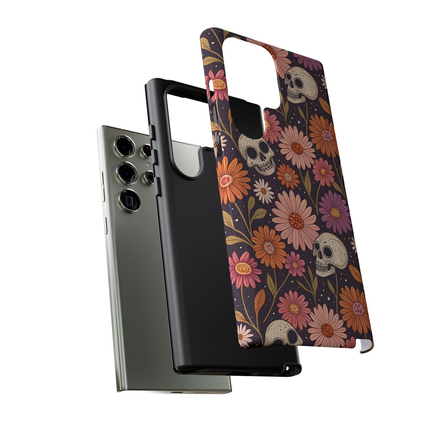 Skulls & Fall Florals Samsung Case
