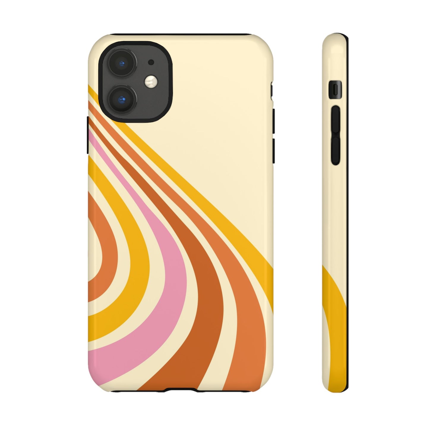 Retro Wave Swirl iPhone Case
