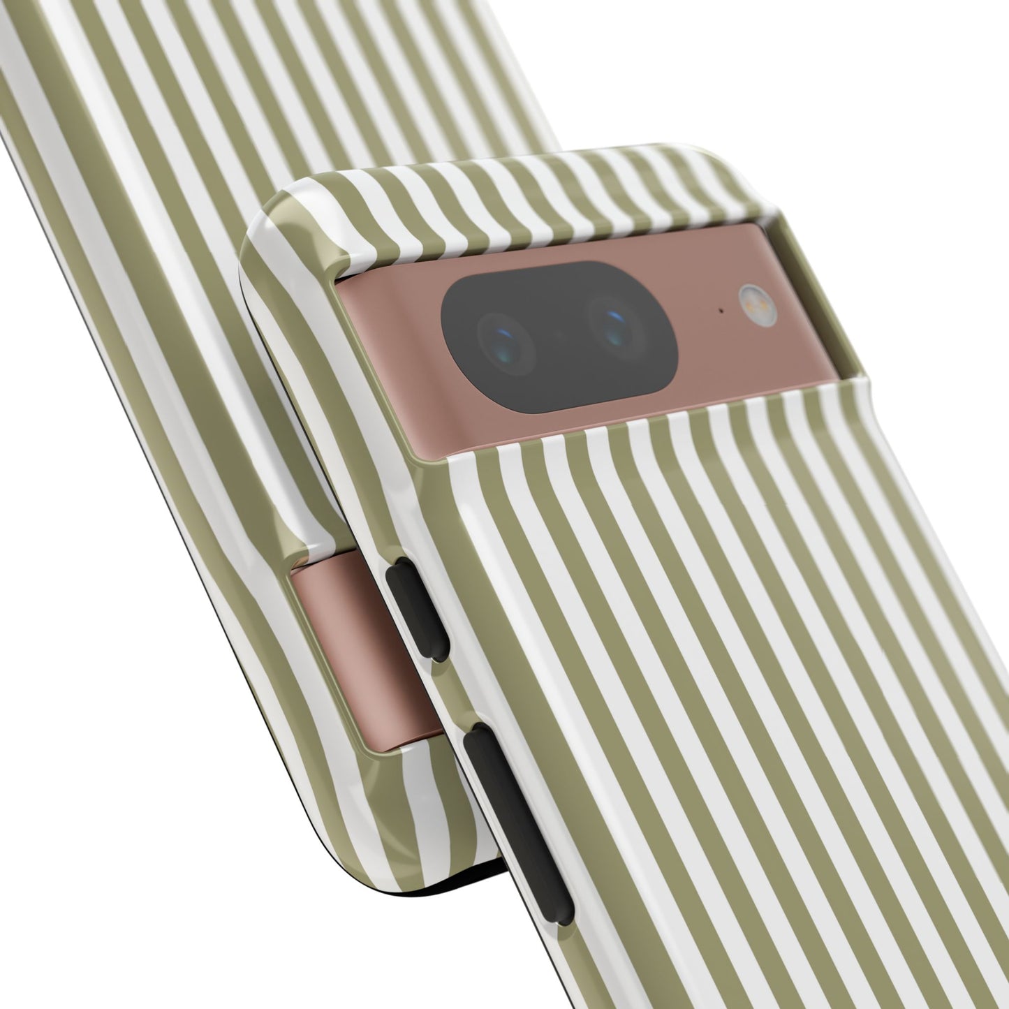 Sage & White Stripe Google Pixel Case