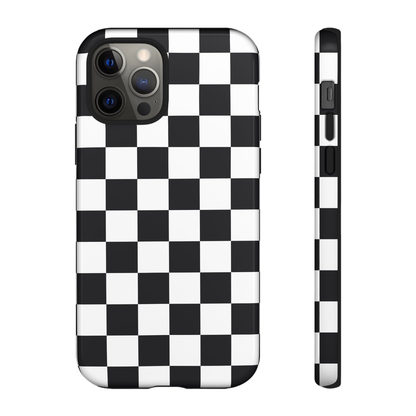 Black & White Checkerboard iPhone Case