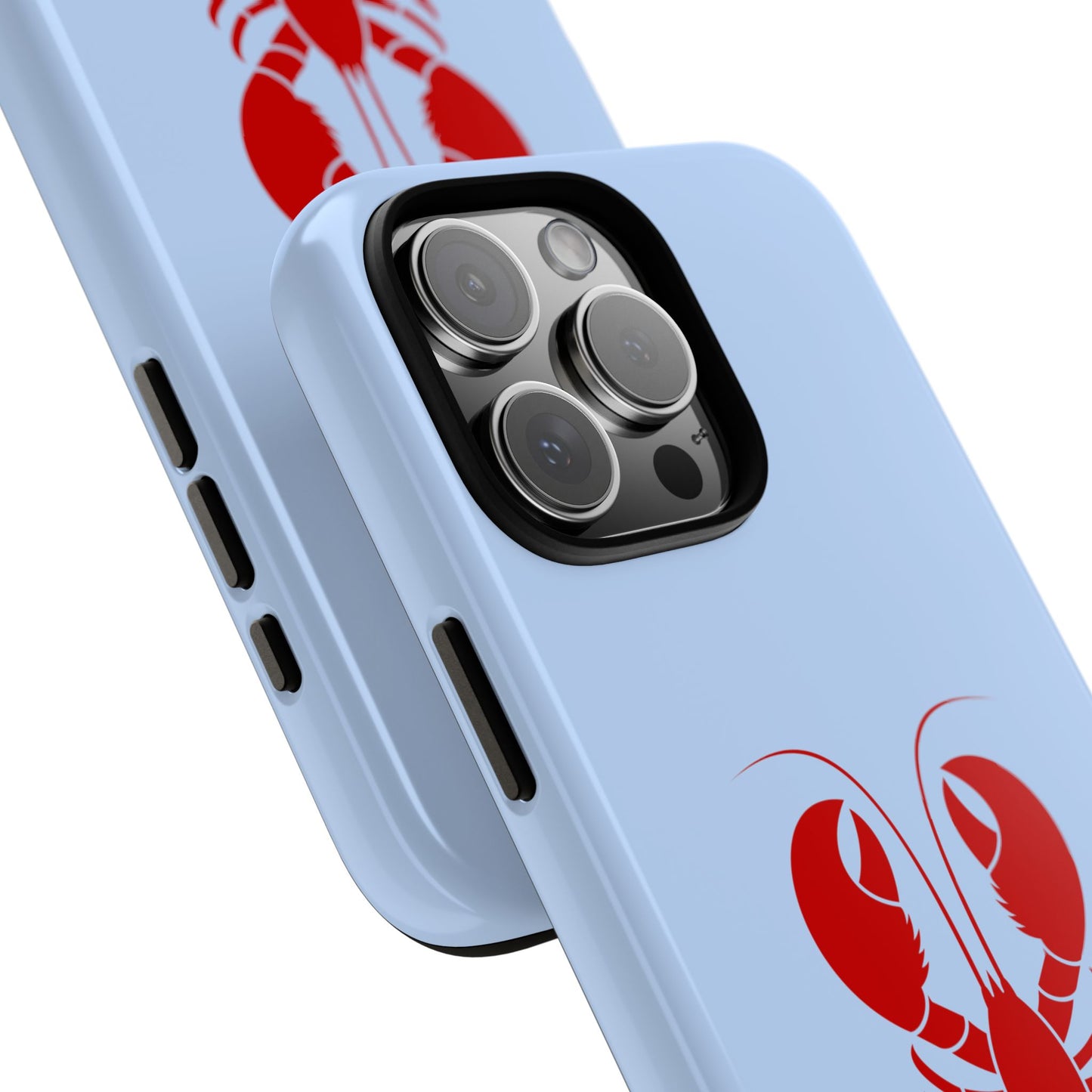 Red Lobster on Sky Blue iPhone Case