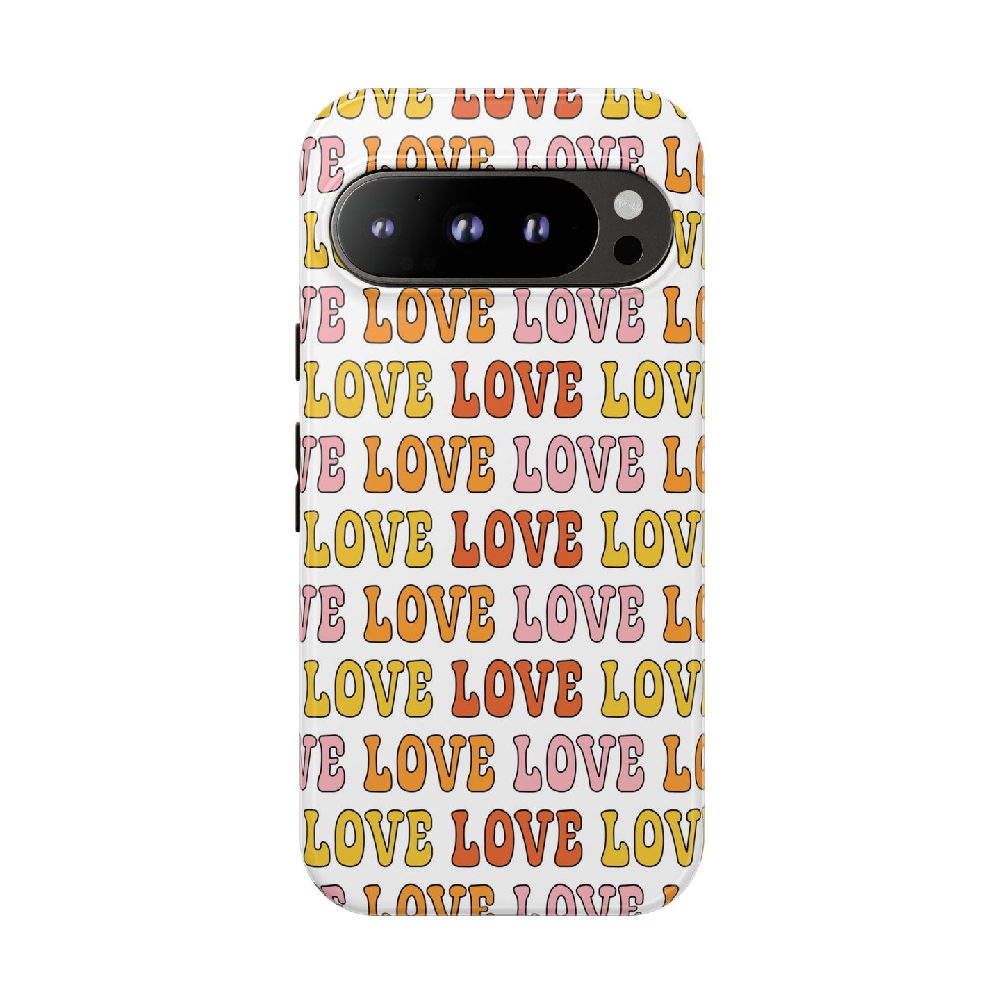 Retro LOVE Typography Google Pixel Case