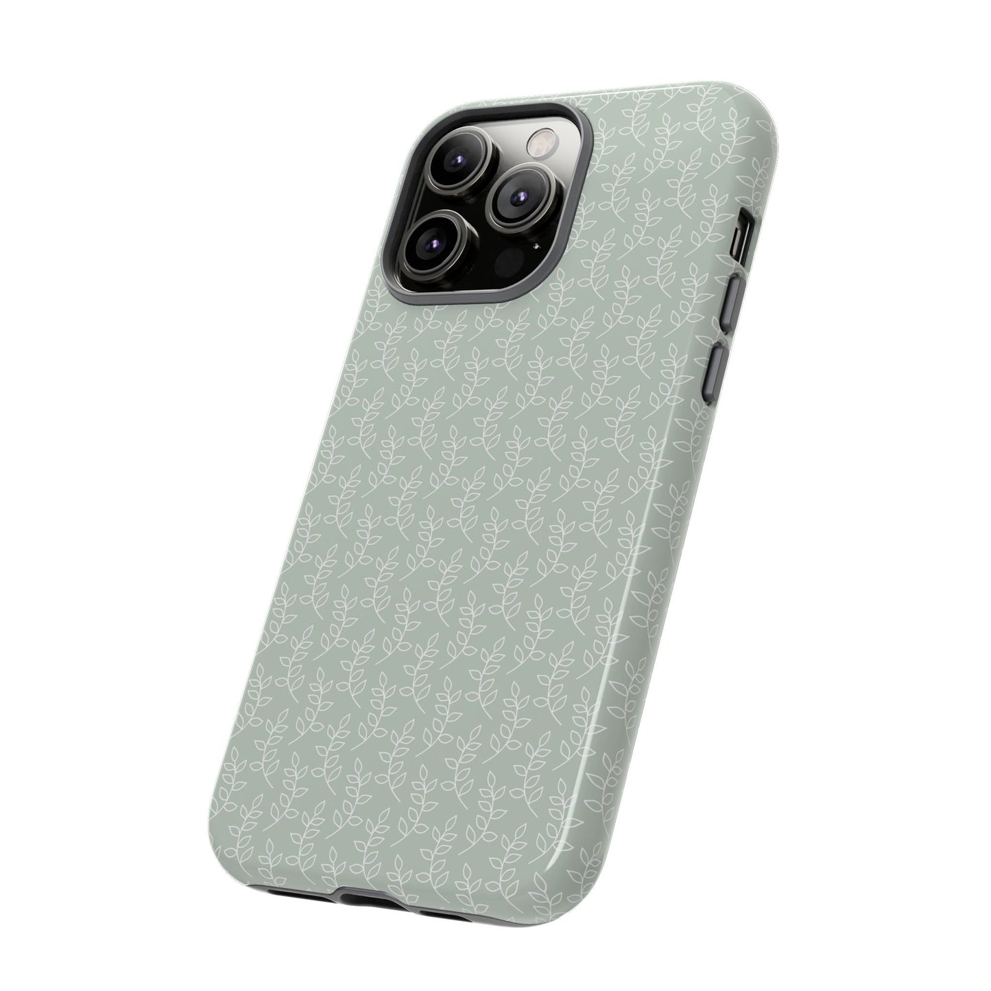 Minimal Leaf Print iPhone Case