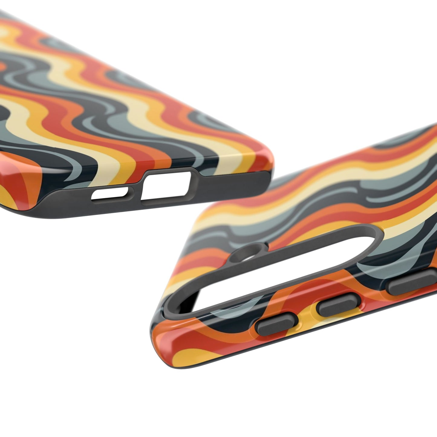 Retro Wavy Stripe Samsung Phone Case