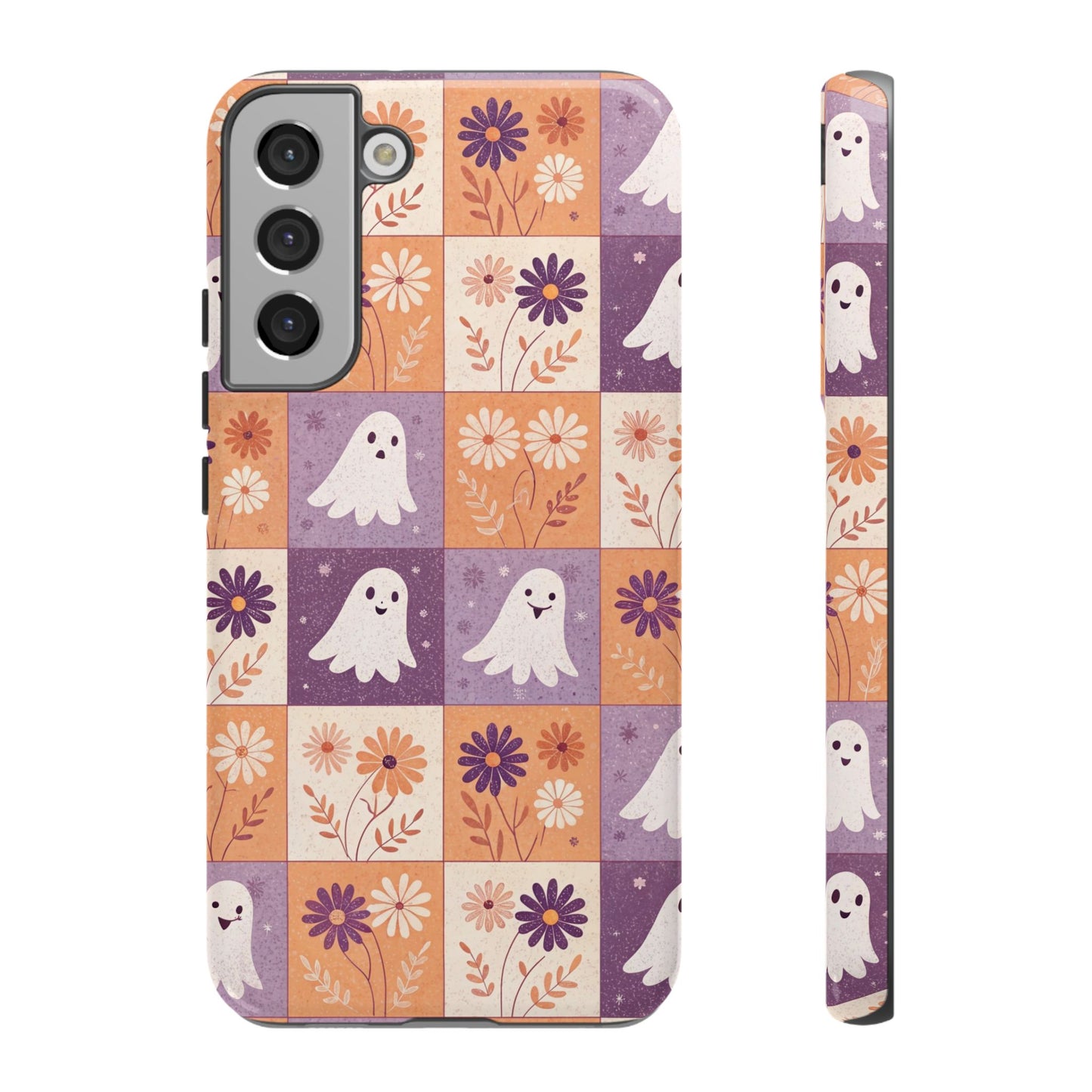Ghost Floral Checkerboard Samsung Case
