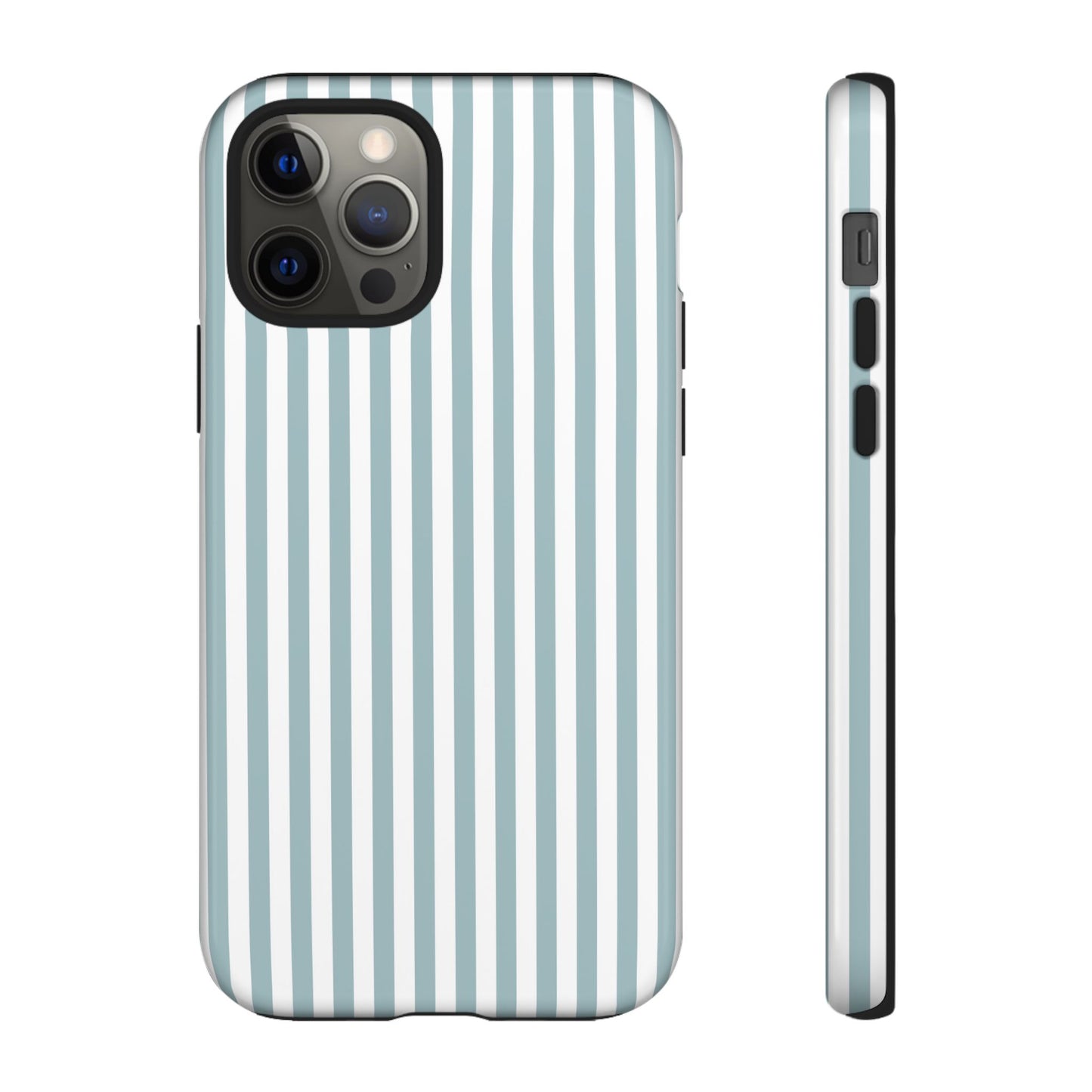 Blue & White Stripe iPhone Case