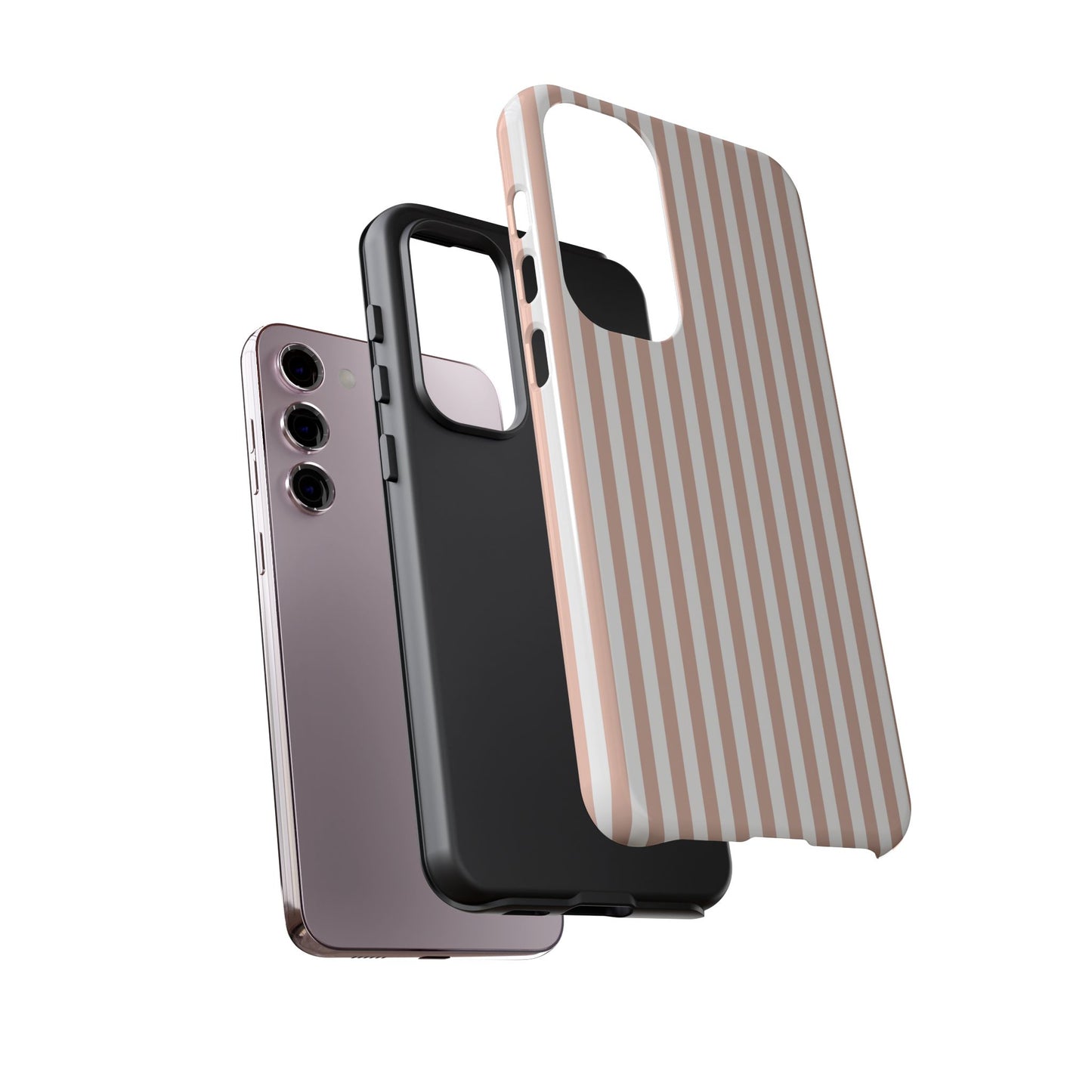 Blush & White Stripe Samsung Case