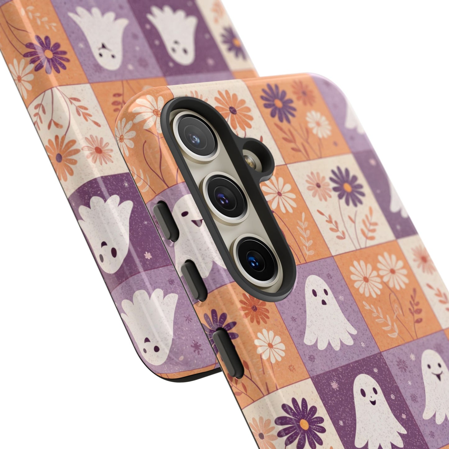 Ghost Floral Checkerboard Samsung Case