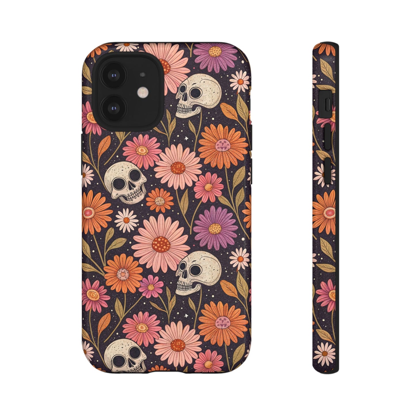 Skulls & Fall Florals iPhone Case