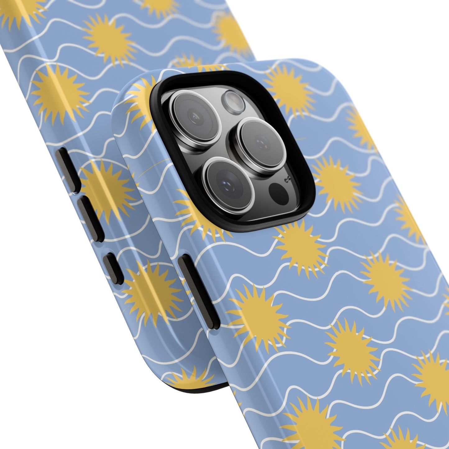 Sunny Waves Blue iPhone Case
